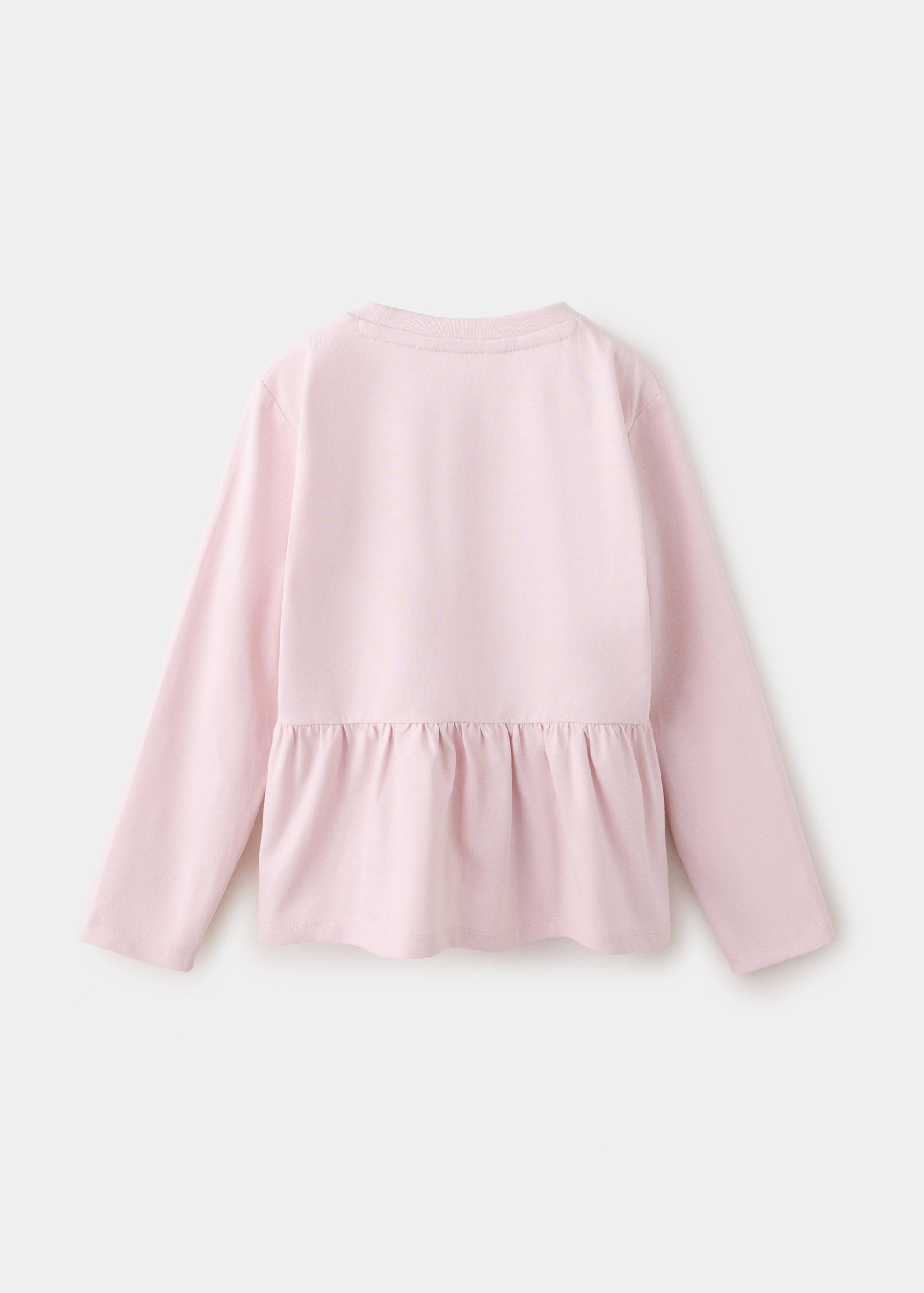 Ruffle cotton T-shirt - Reverse of the article