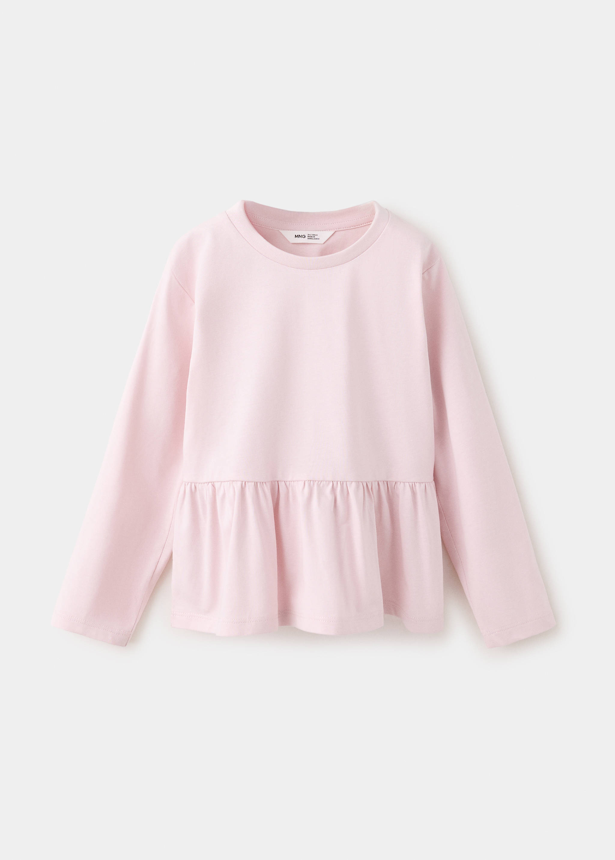 Ruffle cotton T-shirt - Article without model