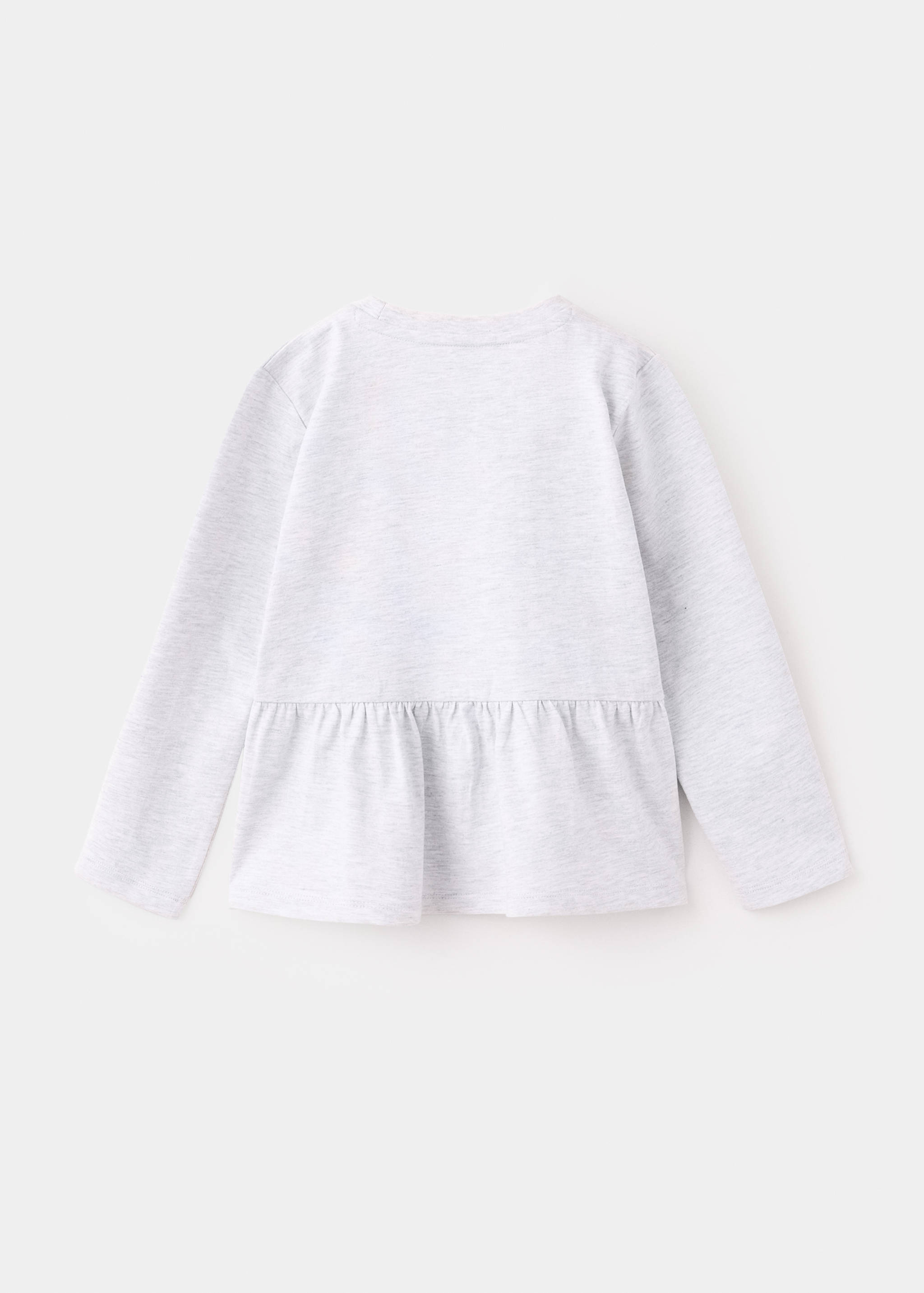Ruffle cotton T-shirt - Reverse of the article
