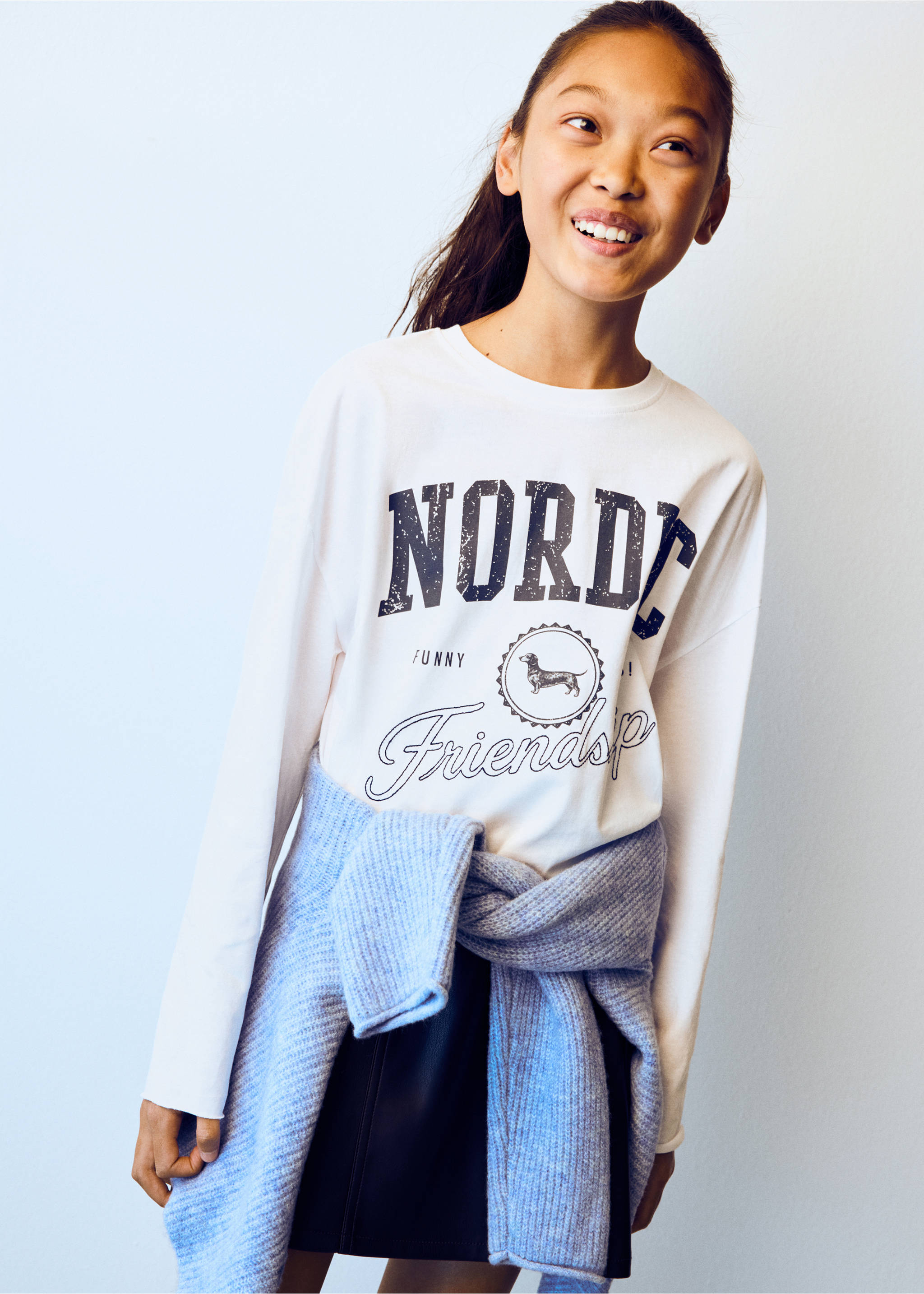 Printed cotton-blend t-shirt - General plane, Ecru. Ref: 37005173-00.
