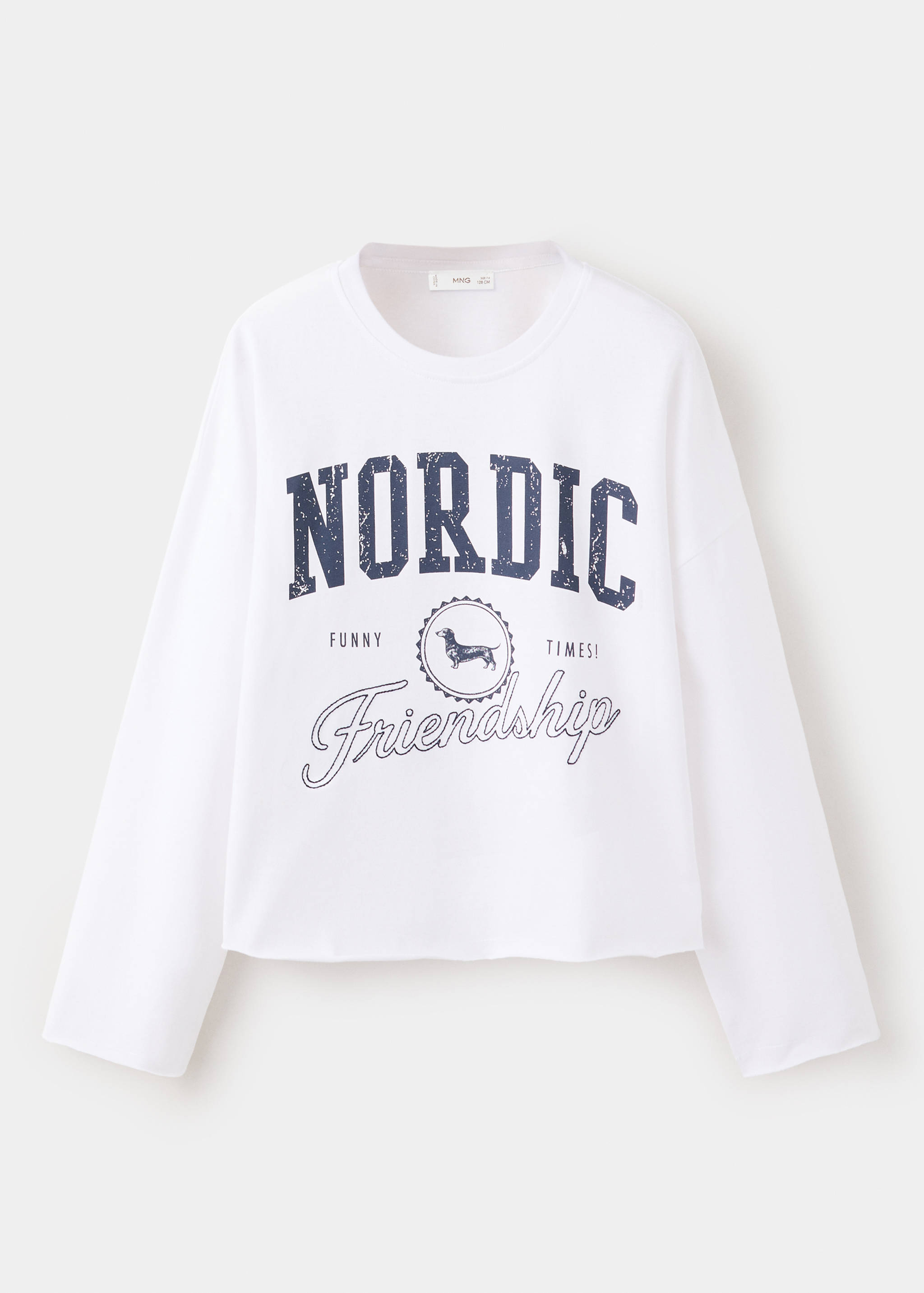 Printed cotton-blend t-shirt - Article without model