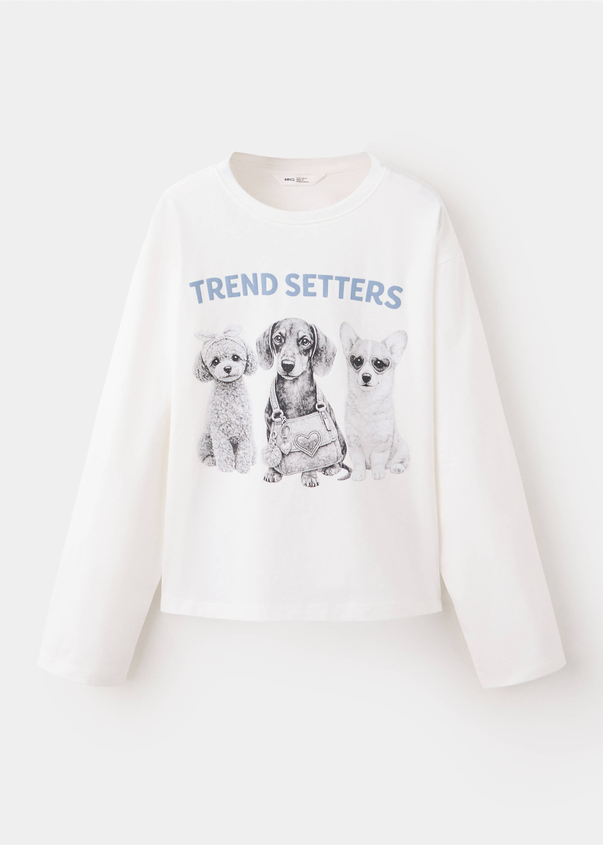 Printed detail T-shirt - Article without model, Off White. Ref: 37005174-00.