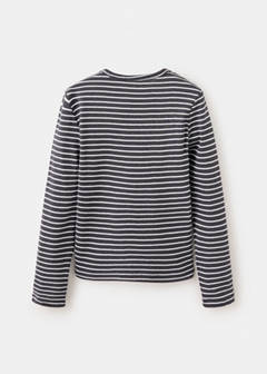 Striped cotton T-shirt — Charcoal 6