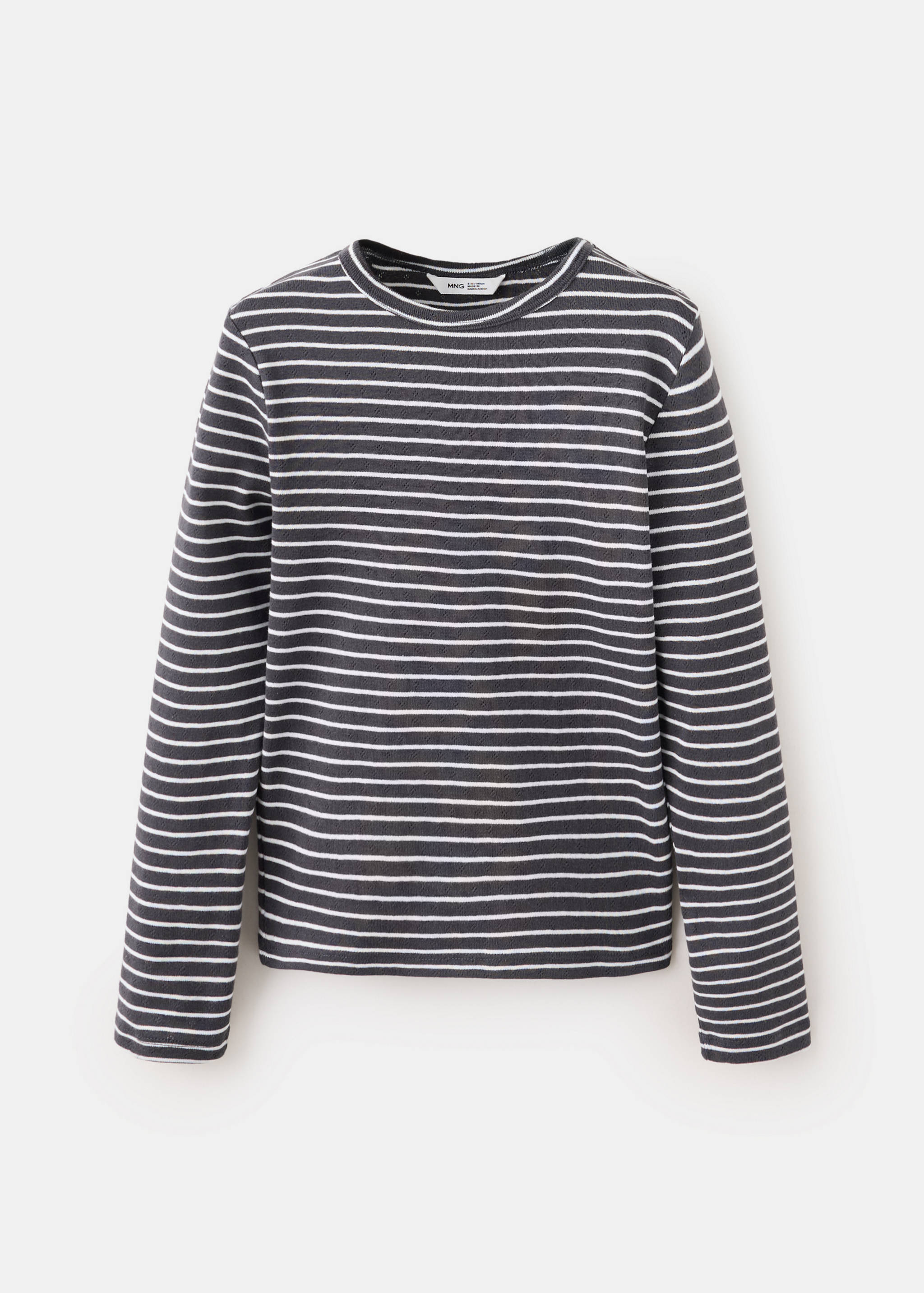 Gestreiftes Baumwoll-Shirt - Artikel ohne Model