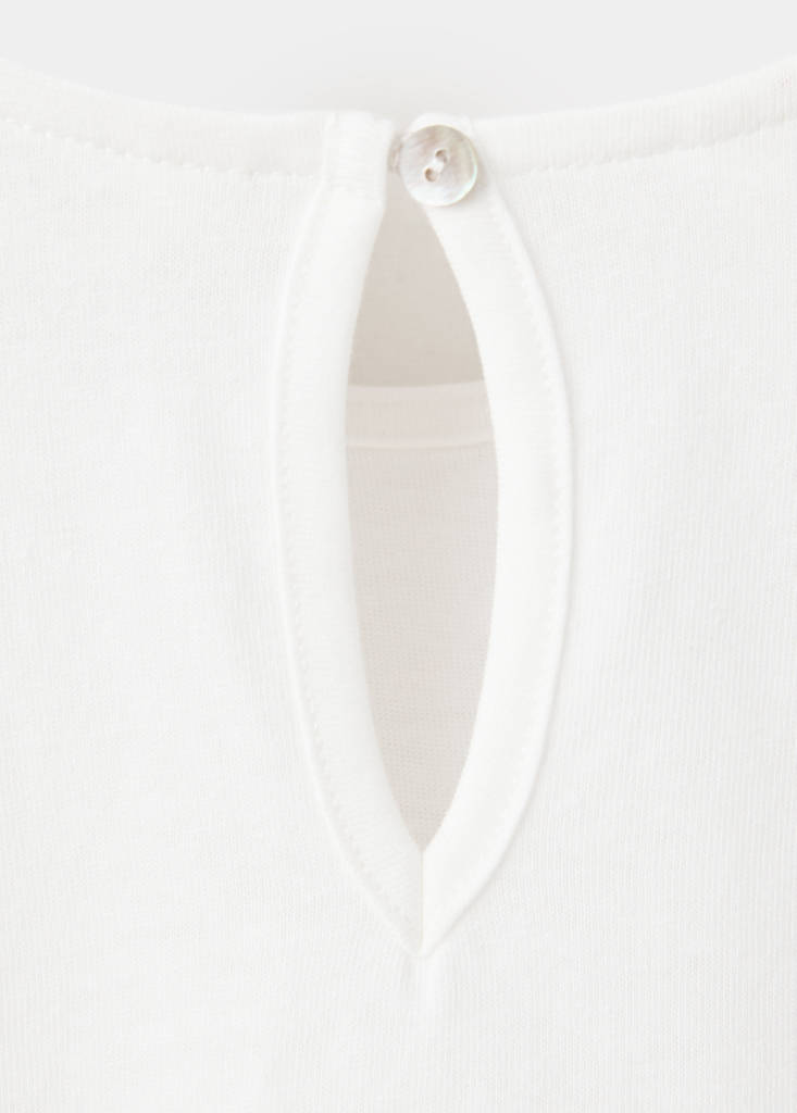 Frills cotton t-shirt — Off White