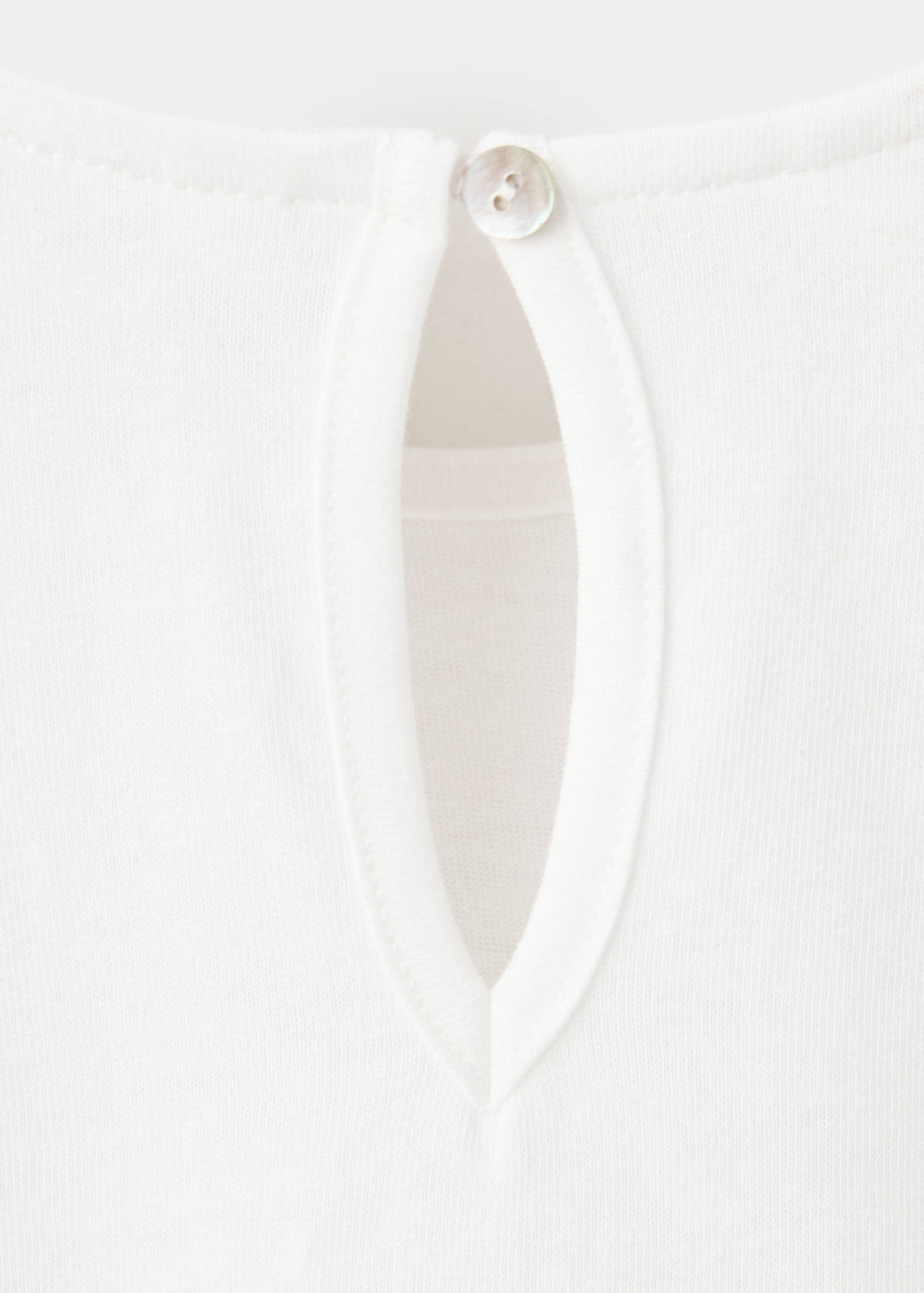 Frills cotton t-shirt — Off White