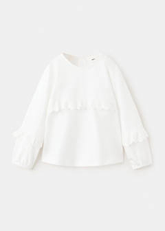 Frills cotton t-shirt — Off White 1