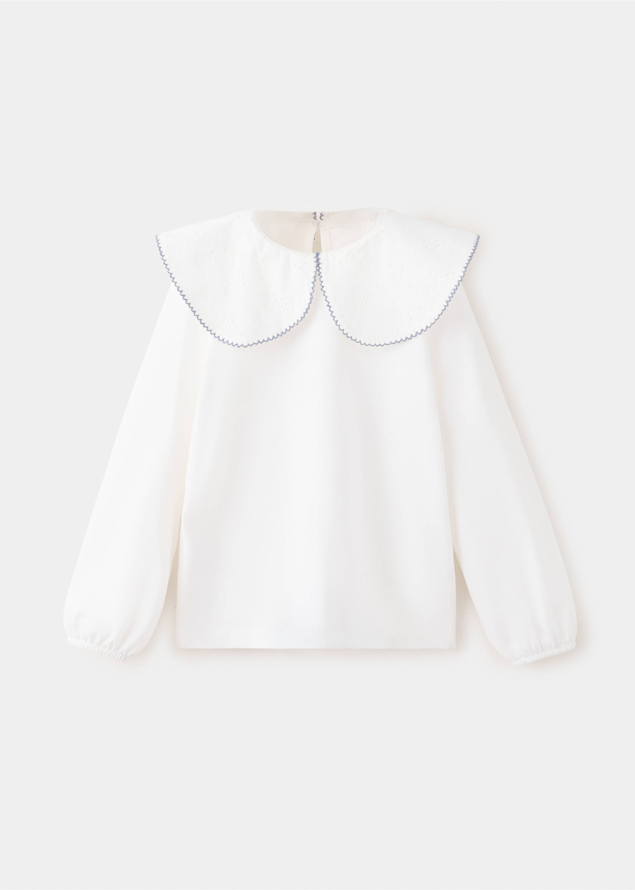 T-shirt col Claudine - Article sans modèle, Blanc cassé. Ref: 37005177-00.