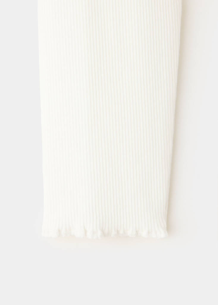 Ribbed long-sleeve T-shirt — Off White