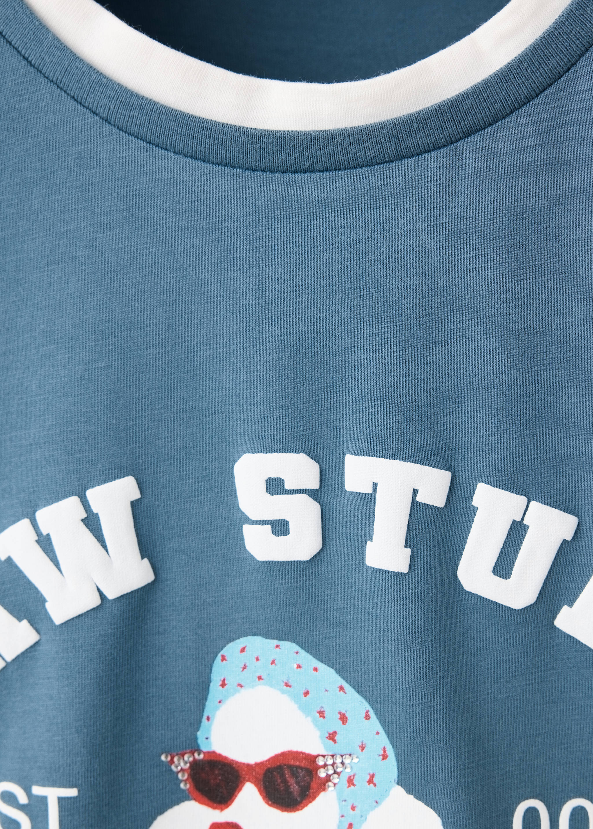 T-shirt détail imprimé - Détail de l'article 0
