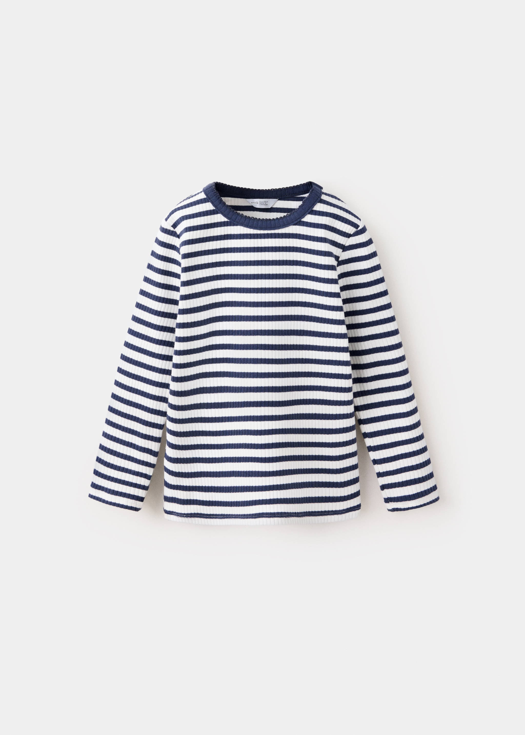 T-shirt côtelé à rayures - Article sans modèle