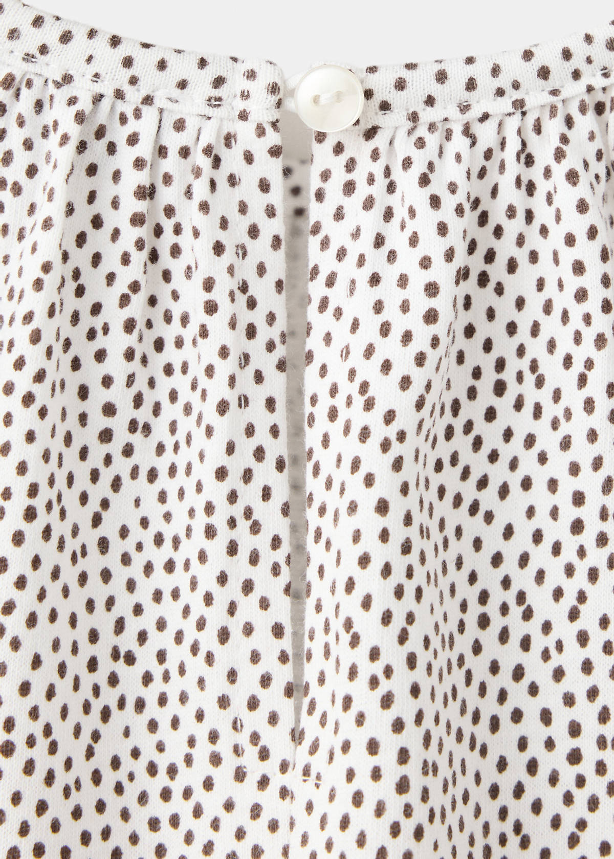 Printed cotton blouse — Off White