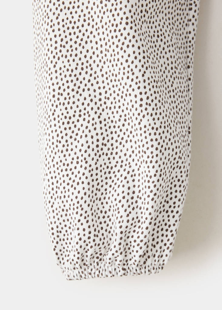 Printed cotton blouse — Off White