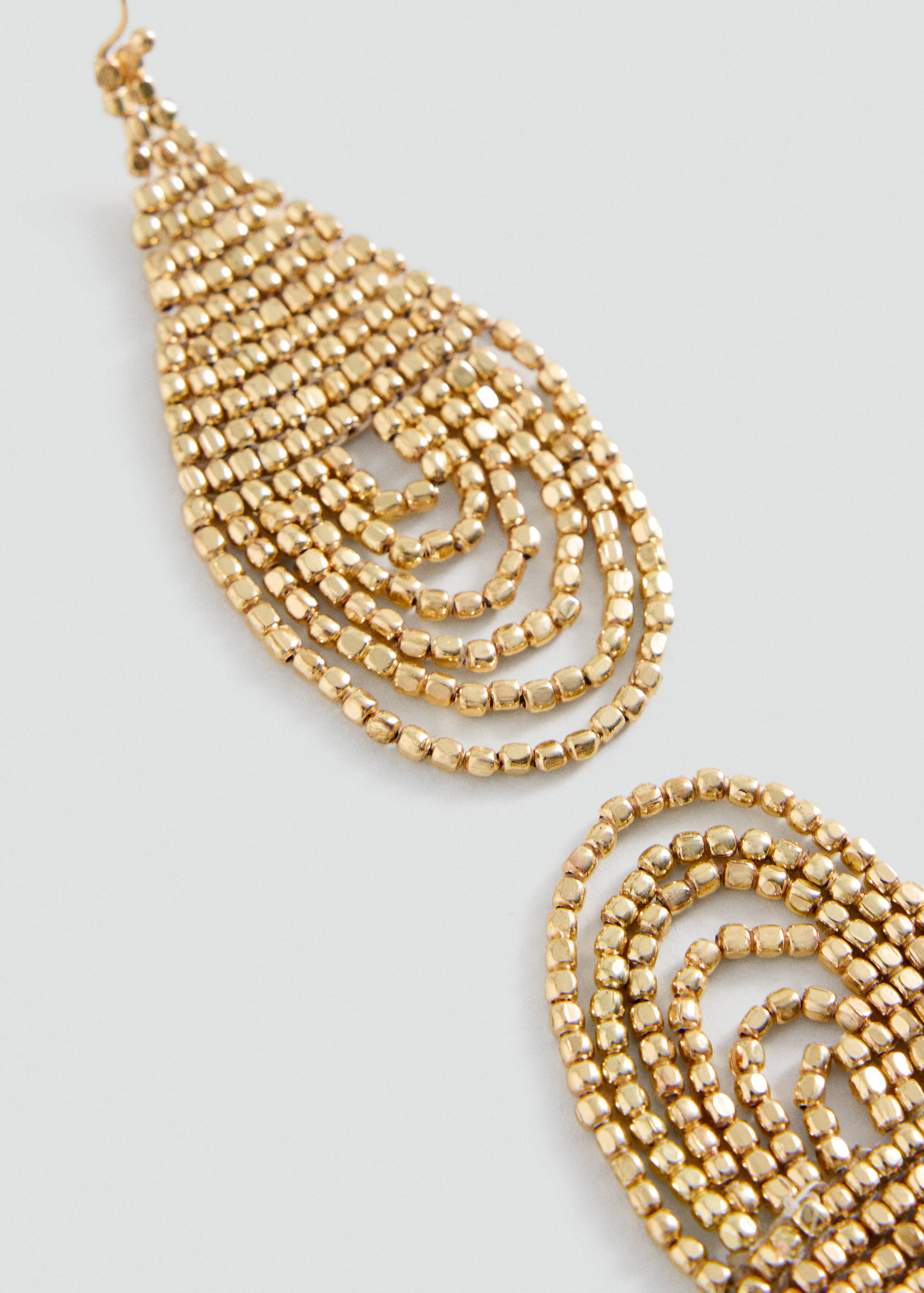Beaded drop earrings - Medium plane