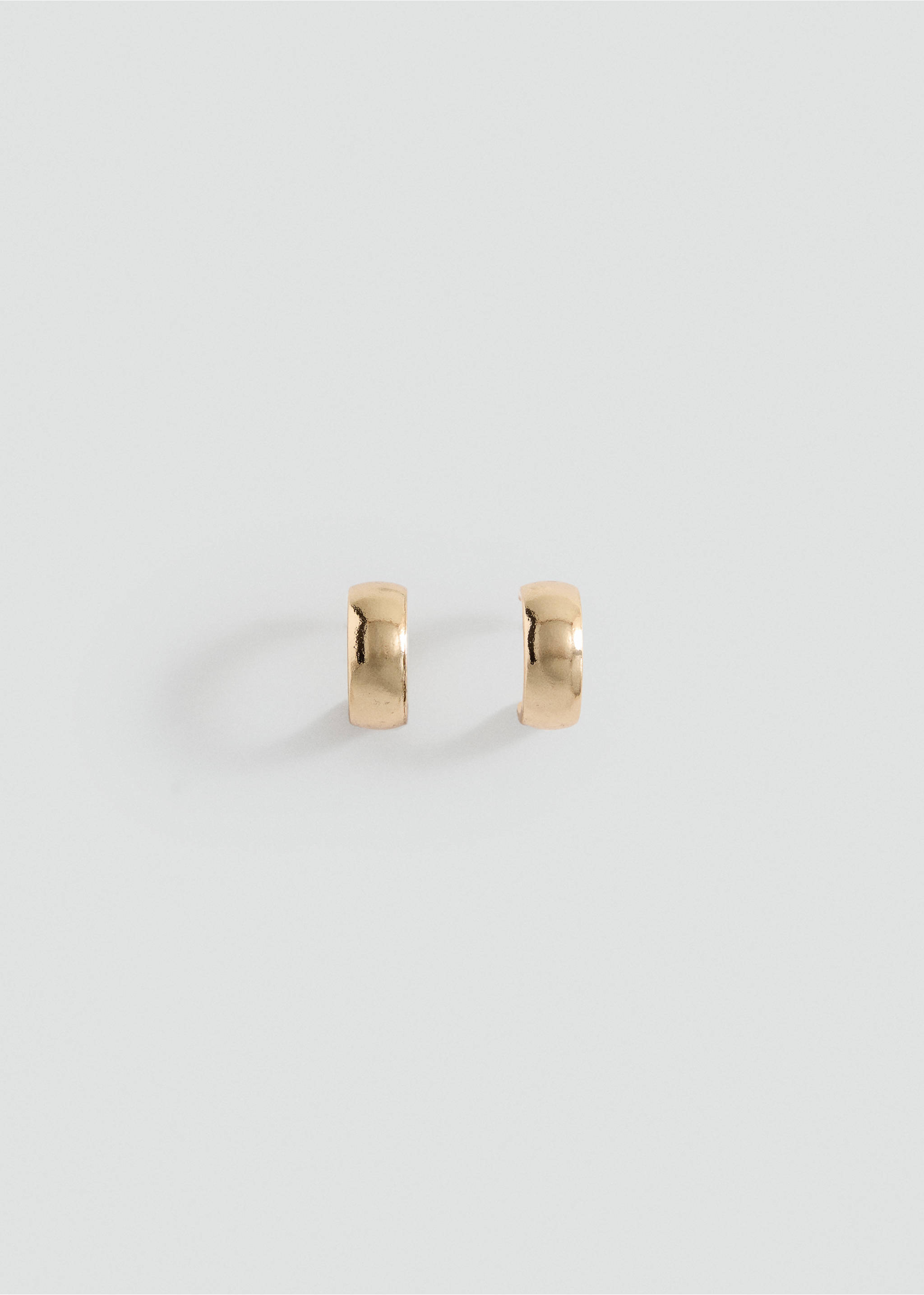 Wide hoop earrings - Article without model, Gold. Ref: 37005206-00.
