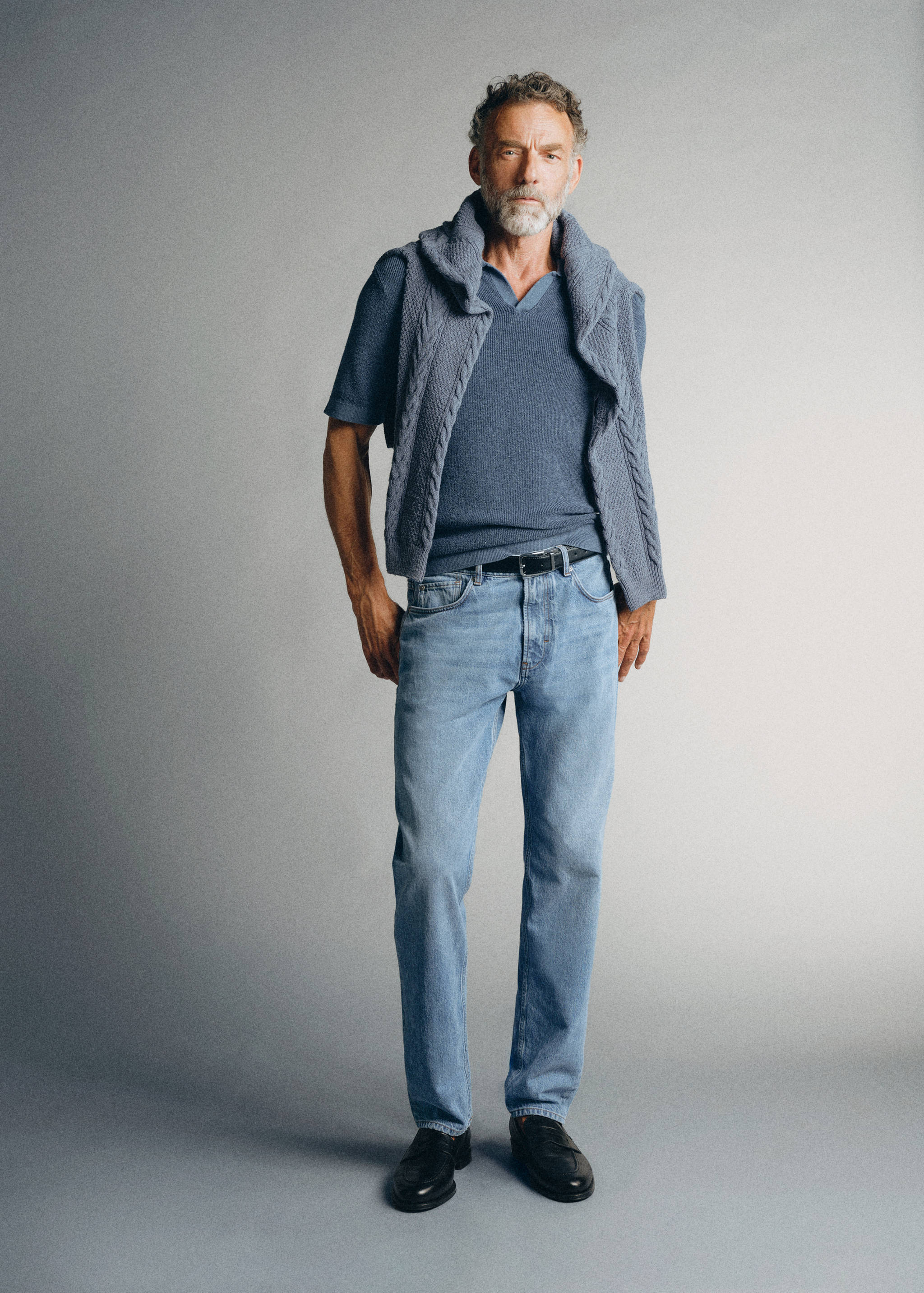 Regular fit jeans 100% premium cotton - General plane