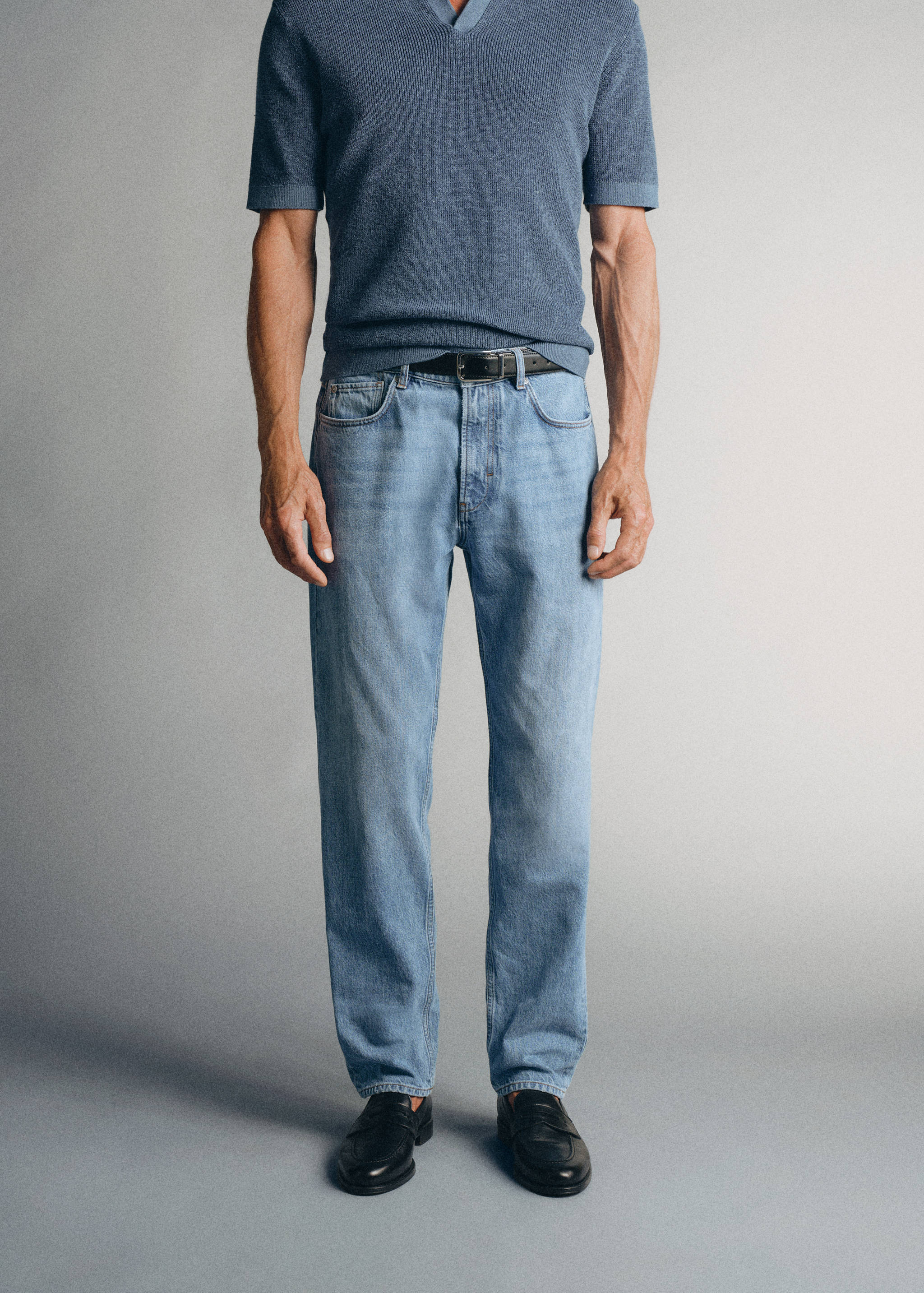 Regular fit jeans 100% premium cotton - Medium plane
