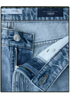 Jeans made in Italy, regular fit, Candiani fabric — Light Blue 10