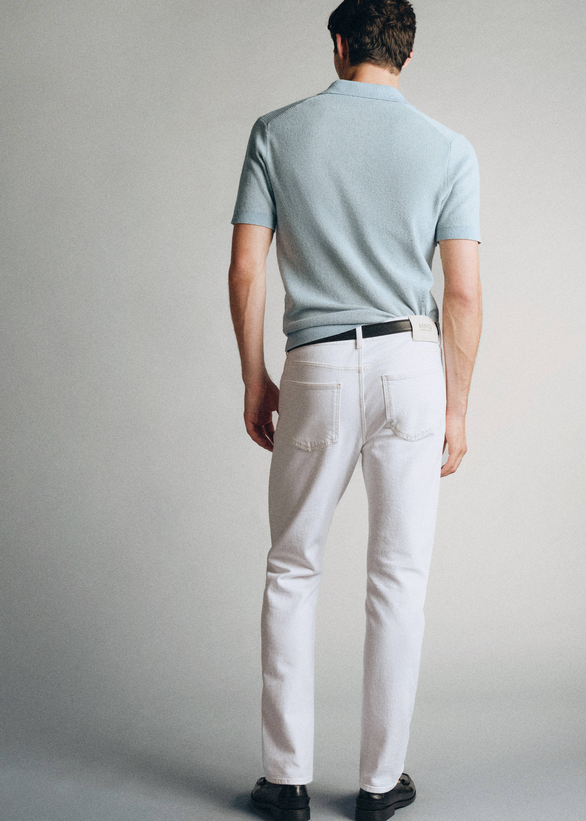 Premium cotton slim fit jeans - Reverse of the article