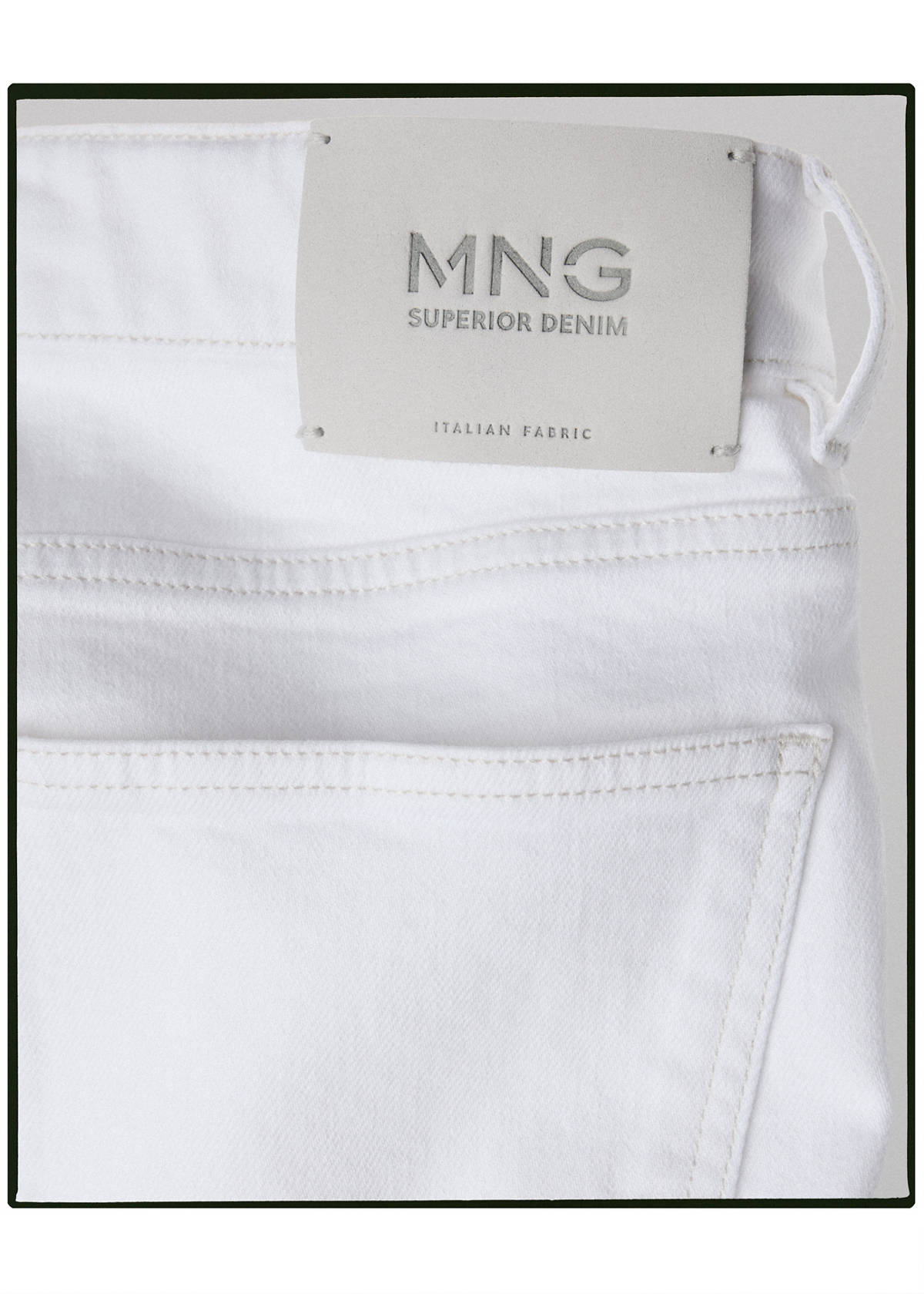 Slim-fit jeans in Candiani denim — Off White
