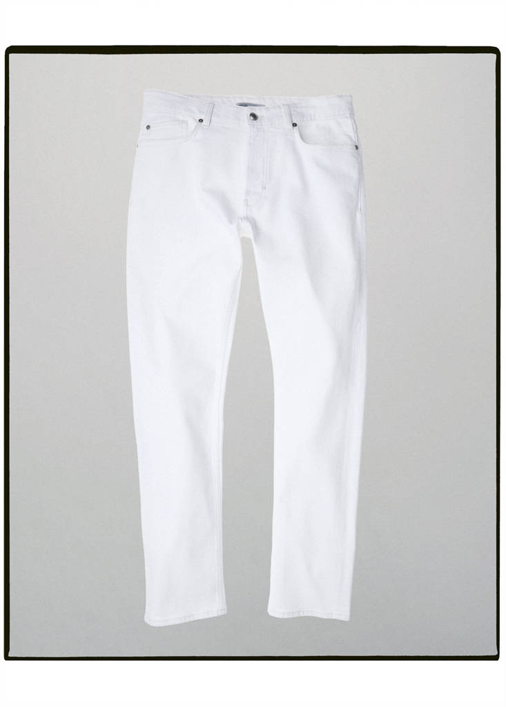 Slim-fit jeans in Italian cotton — Off White