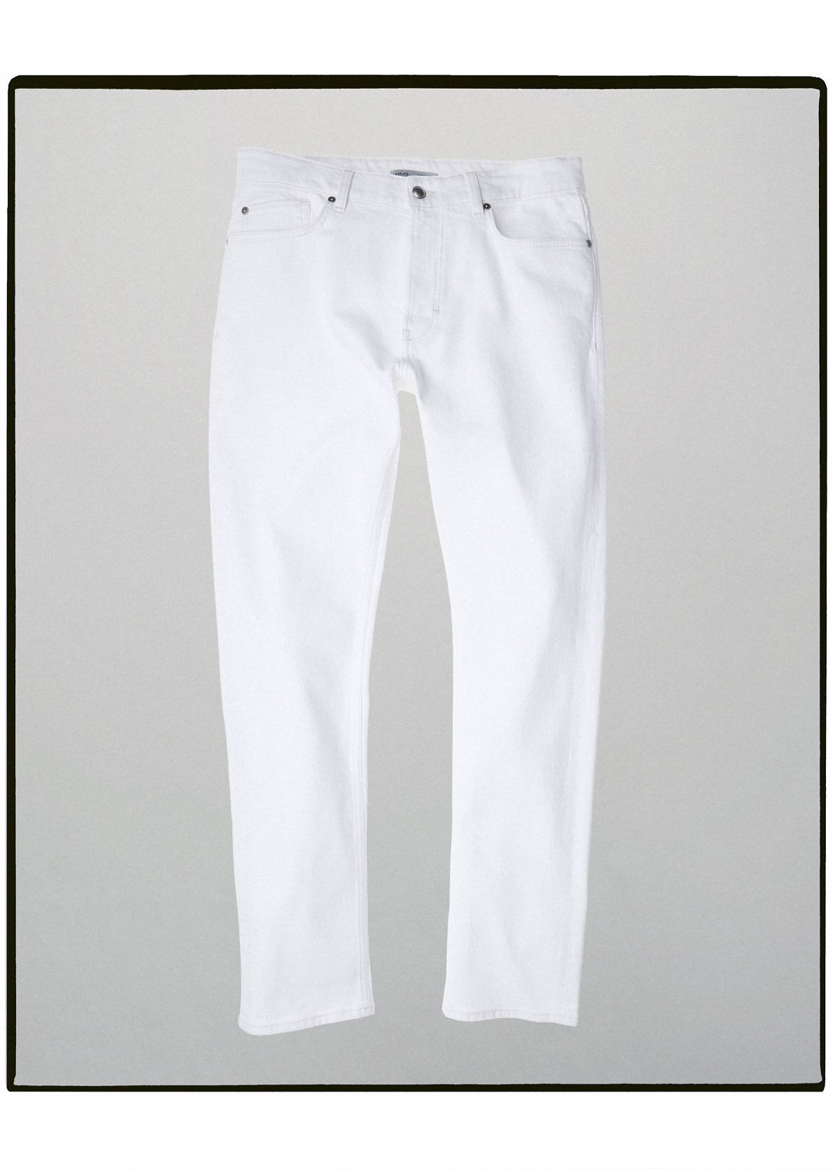 Slim-fit jeans in Candiani denim — Off White