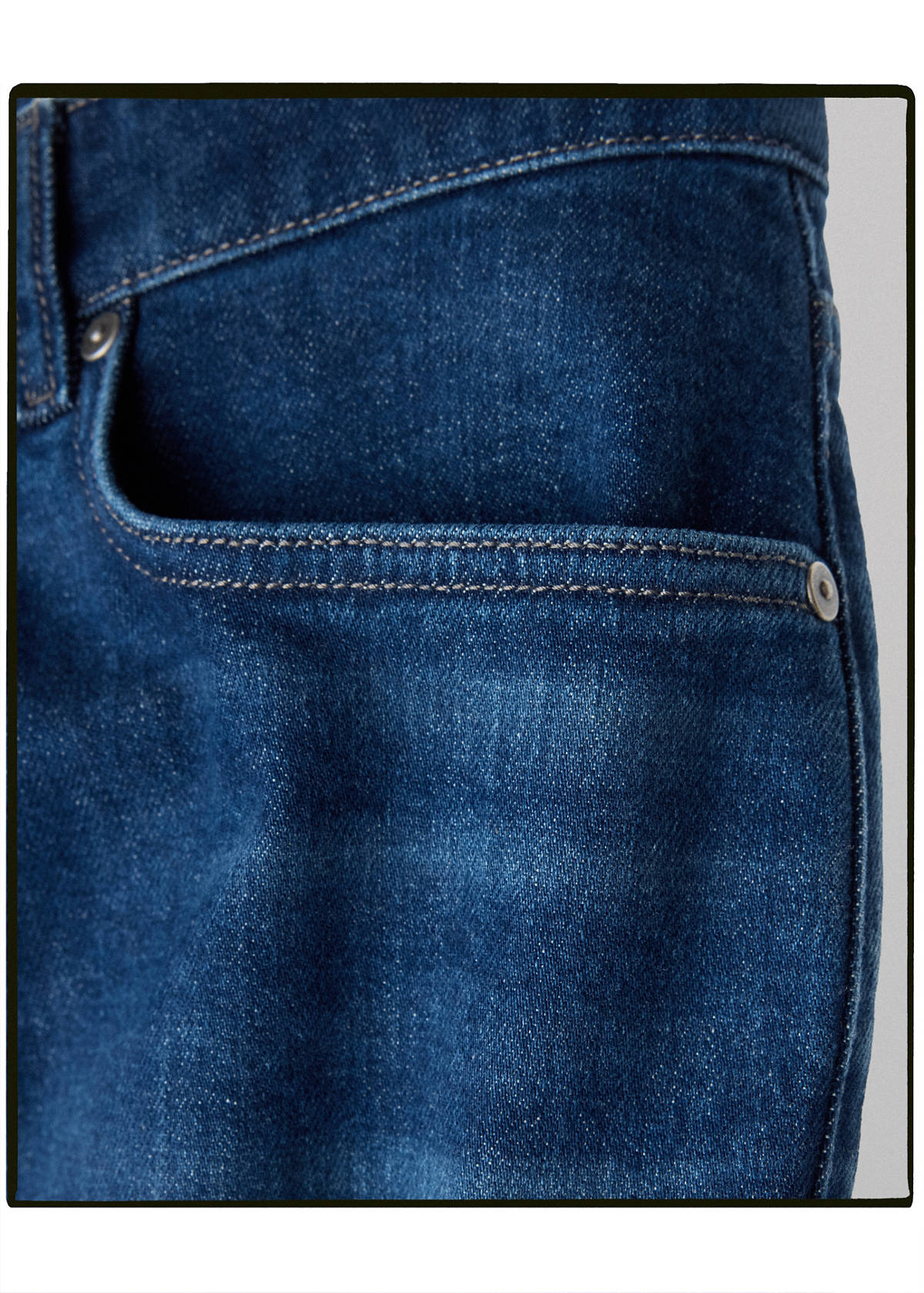 Slim-fit jeans in Candiani denim — Dark Blue