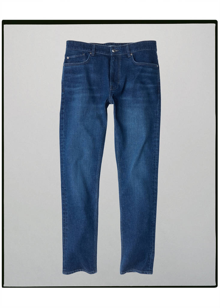 Slim-fit jeans in Italian cotton — Dark Blue