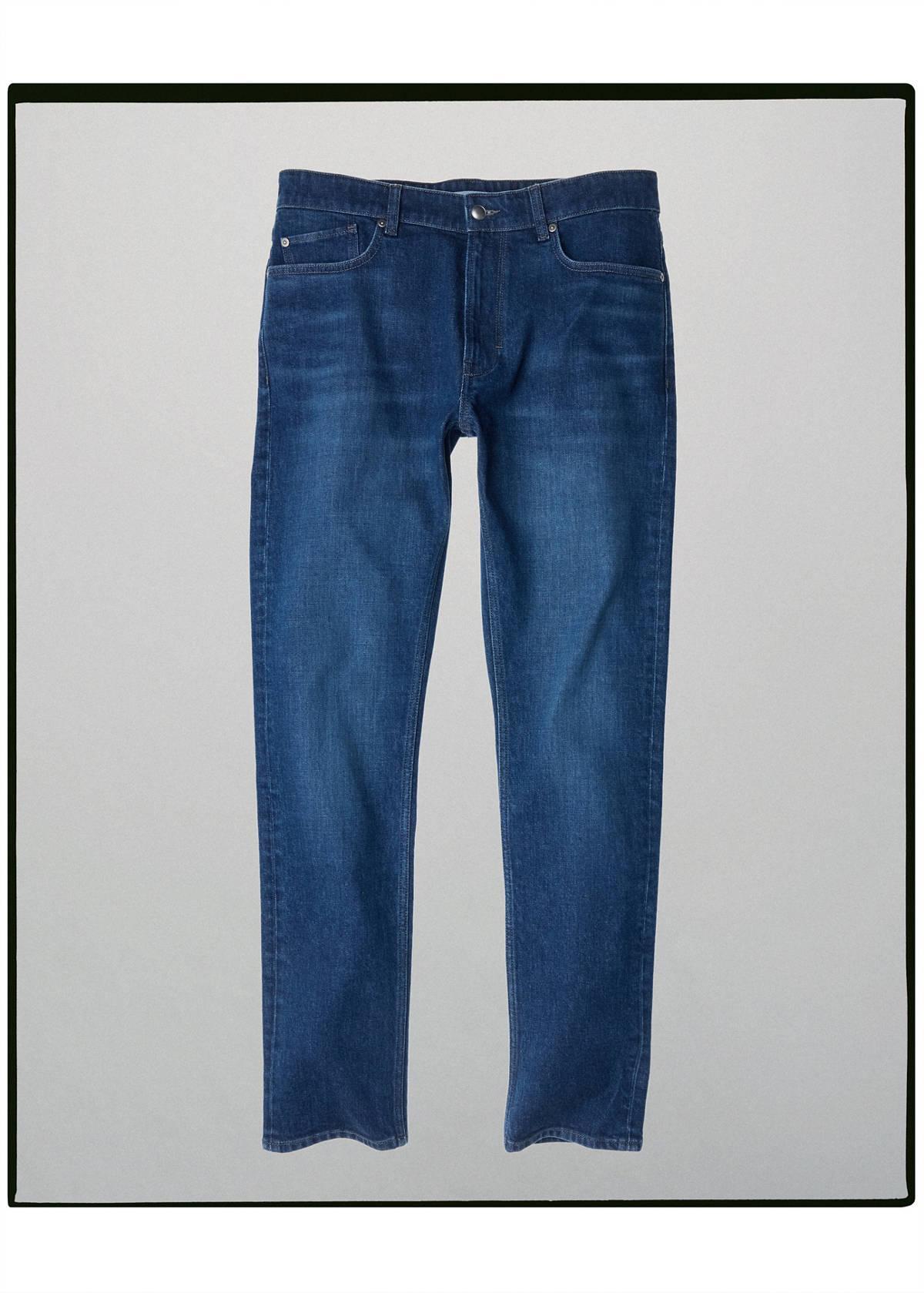Slim-fit jeans in Candiani denim — Dark Blue