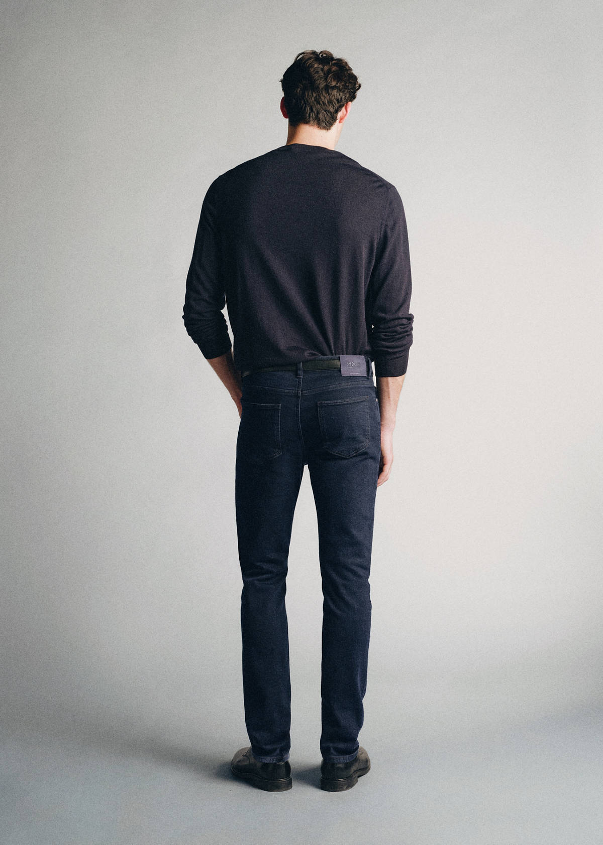 Slim-fit jeans in Candiani denim — Deep Dark Blue