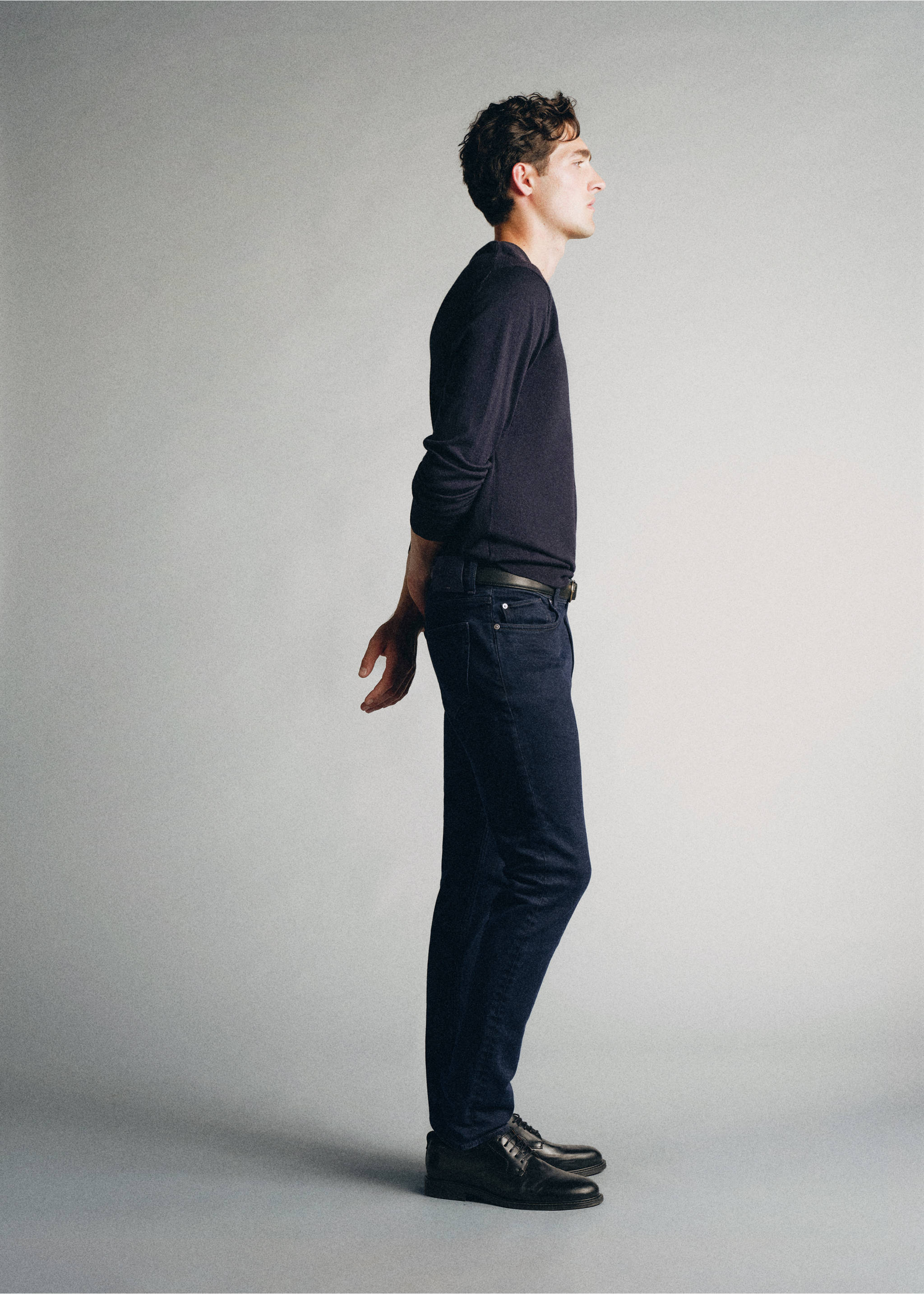 Jeans slim fit algodón premium - Detalle del artículo 2, Azul oscuro intenso. Ref: 37005846-00.