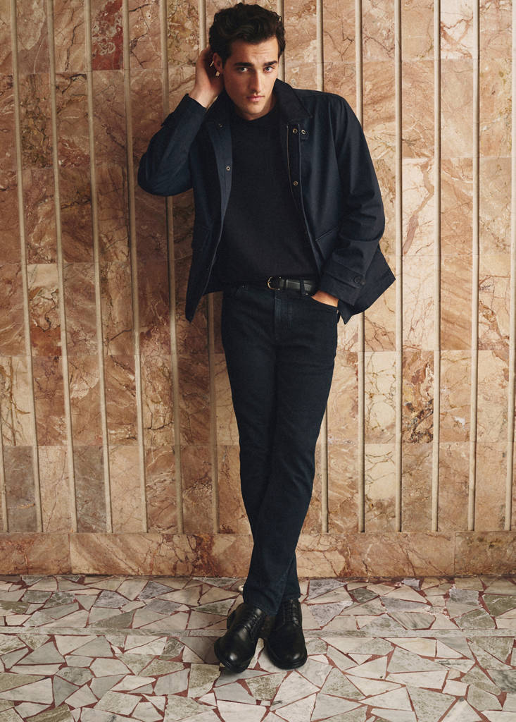 Slim-fit jeans in Italian cotton — Deep Dark Blue