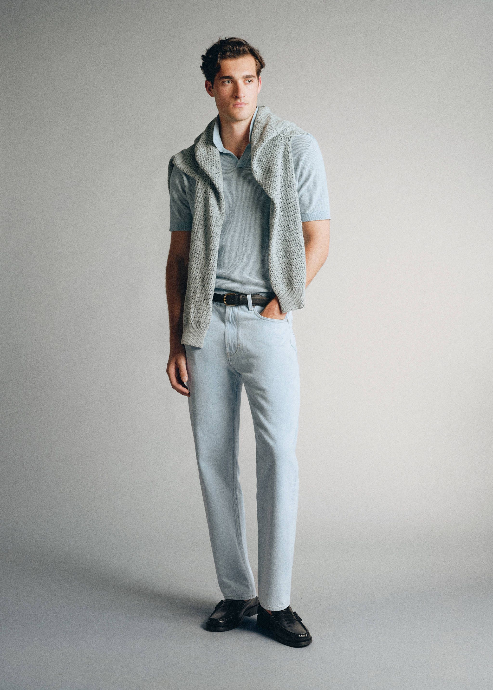 Jeans relaxed fit 100% algodón premium - Plano general