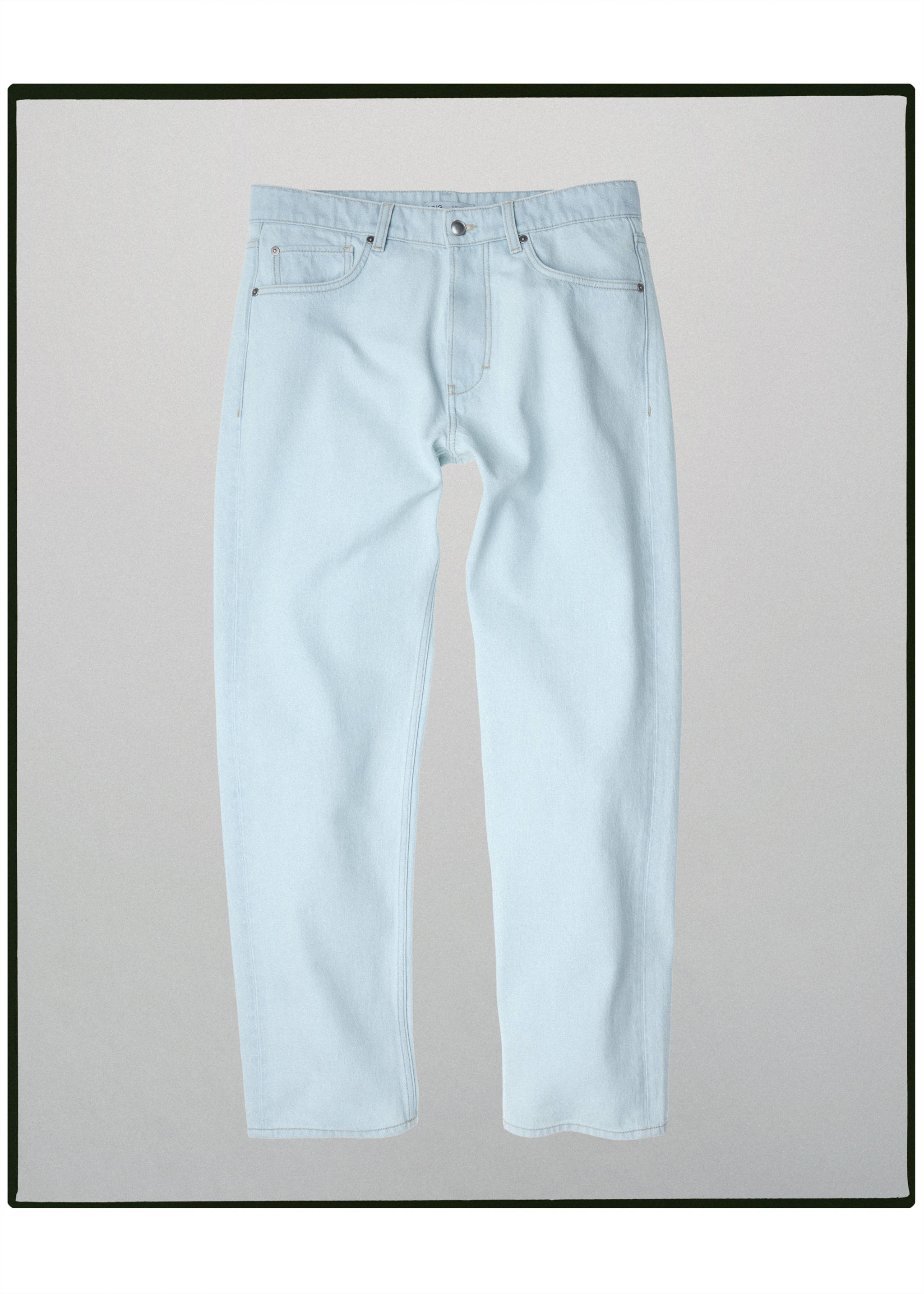 Jeans relaxed fit 100% algodón - Artículo sin modelo, Azul bleach. Ref: 37005847-00.