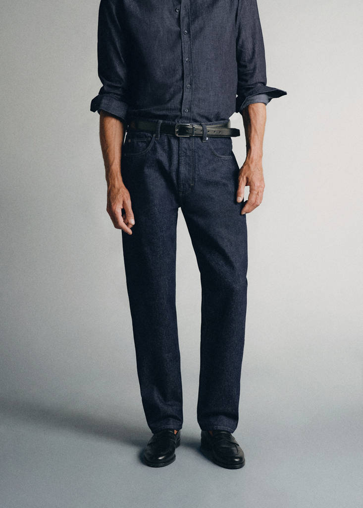 Relaxed-fit jeans, 100% cotton, made in Italy — Open Blue