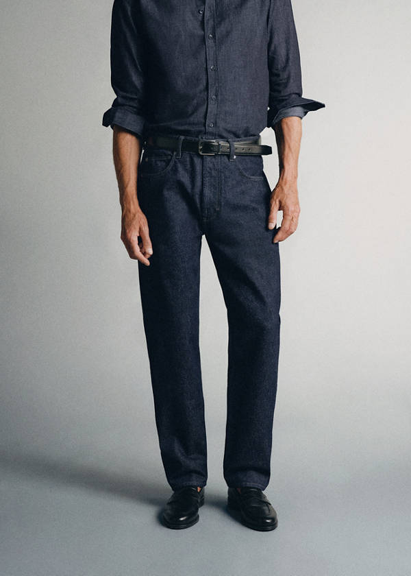 Relaxed-fit jeans in Candiani fabric — Open Blue