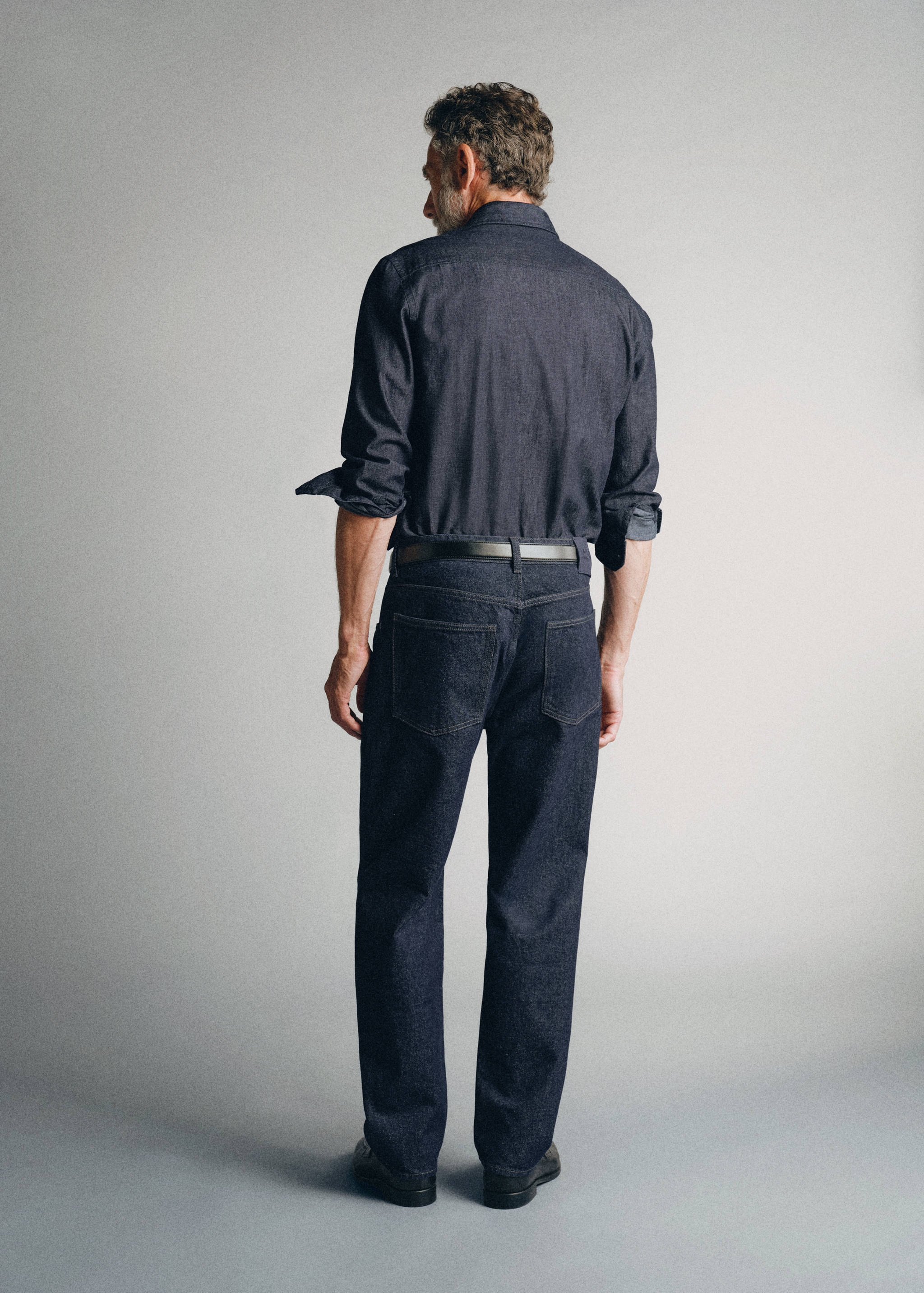 Relaxed fit jeans 100% premium cotton - Reverse of the article