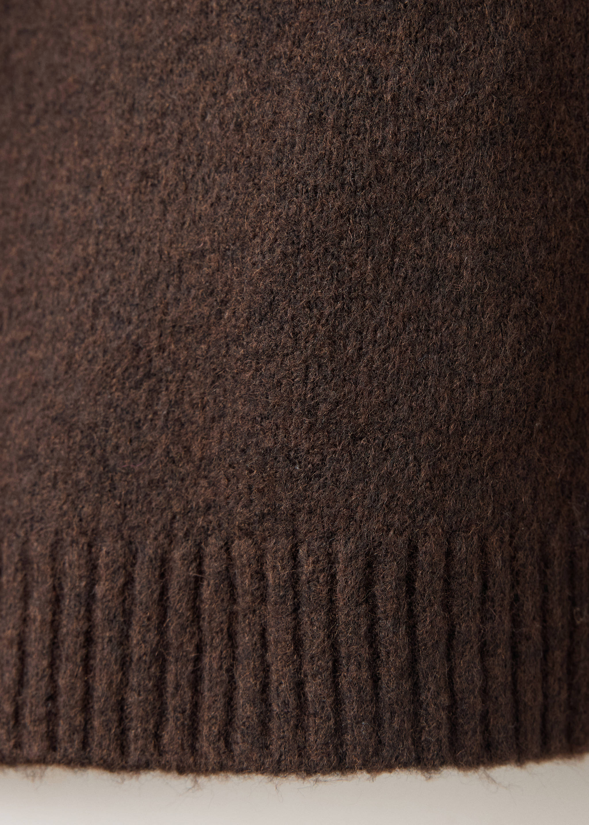 Ribbed neck sweater - Details of the article 0