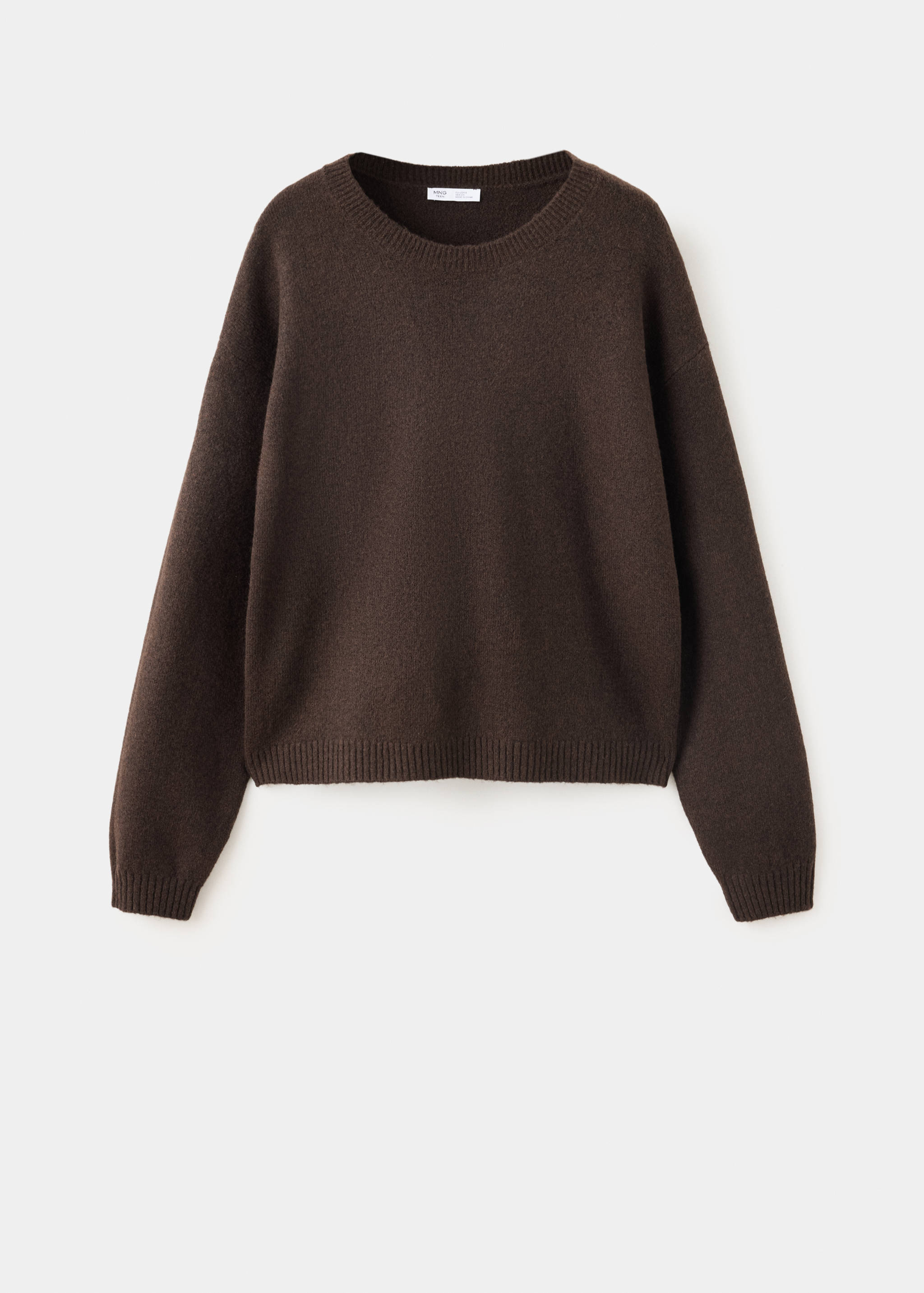 Ribbed neck sweater - Article without model