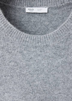 Ribbed neck sweater — Medium Heather Grey 6