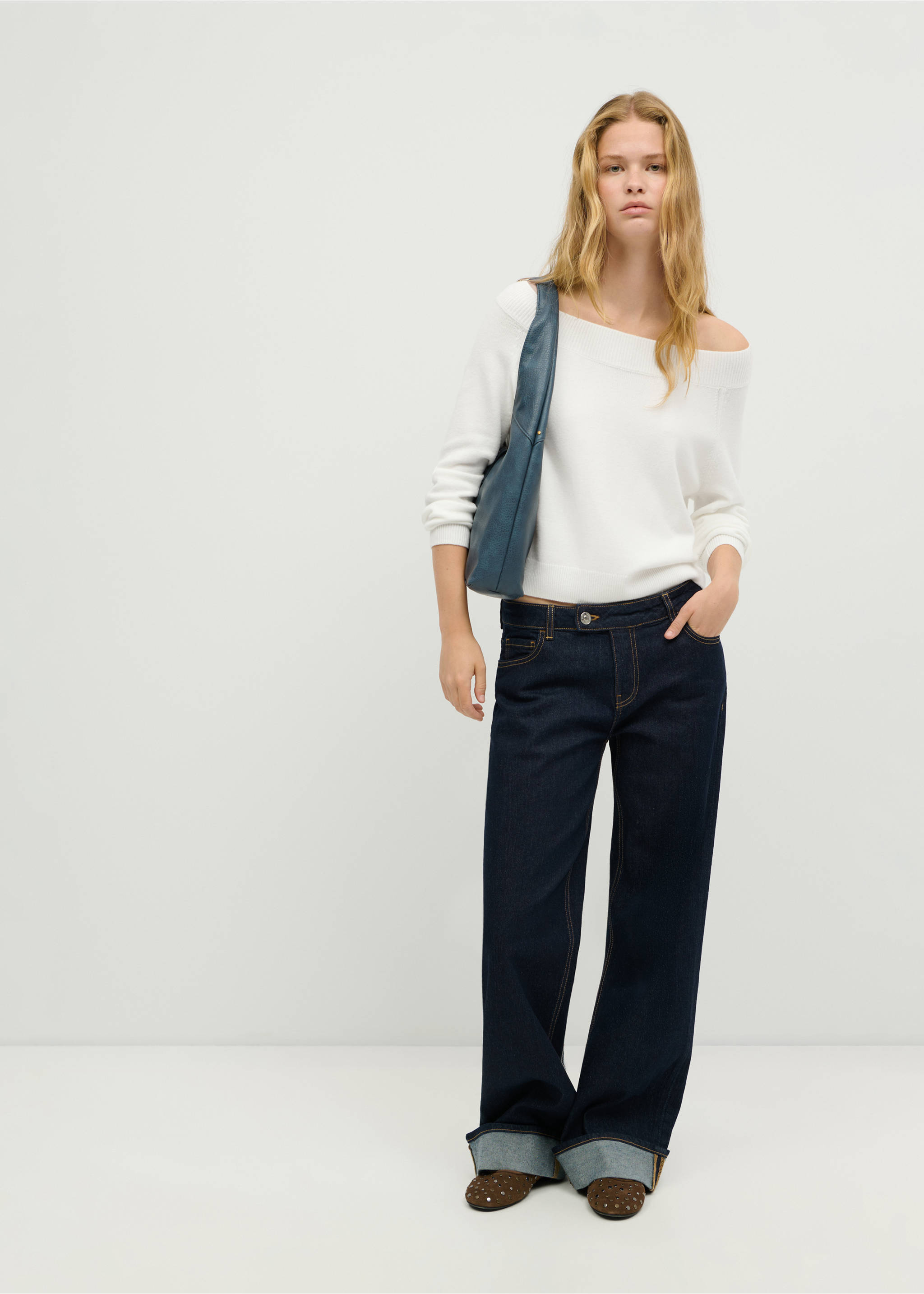 Boat neck sweater - General plane, Off White. Ref: 37005852-00.
