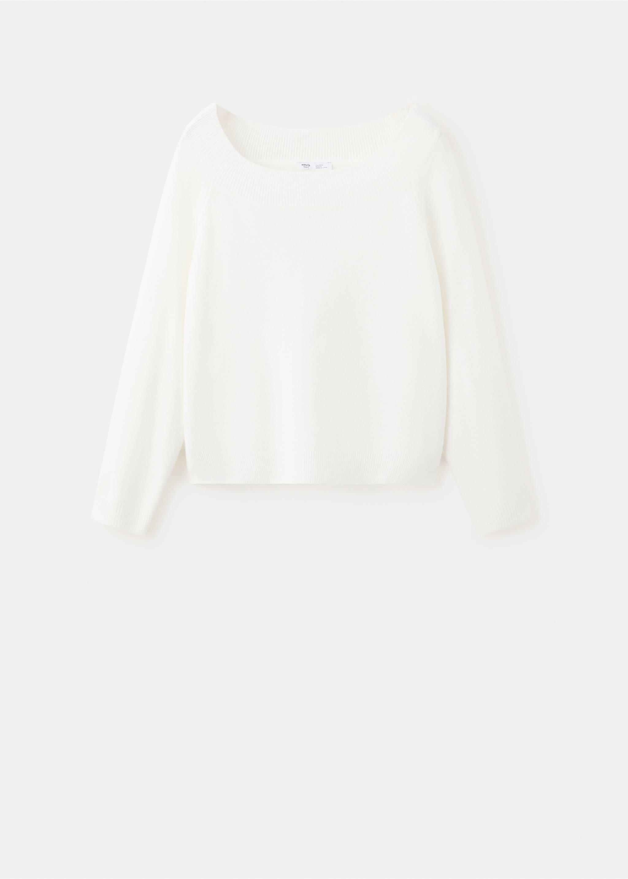 Boat neck sweater - Article without model, Off White. Ref: 37005852-00.