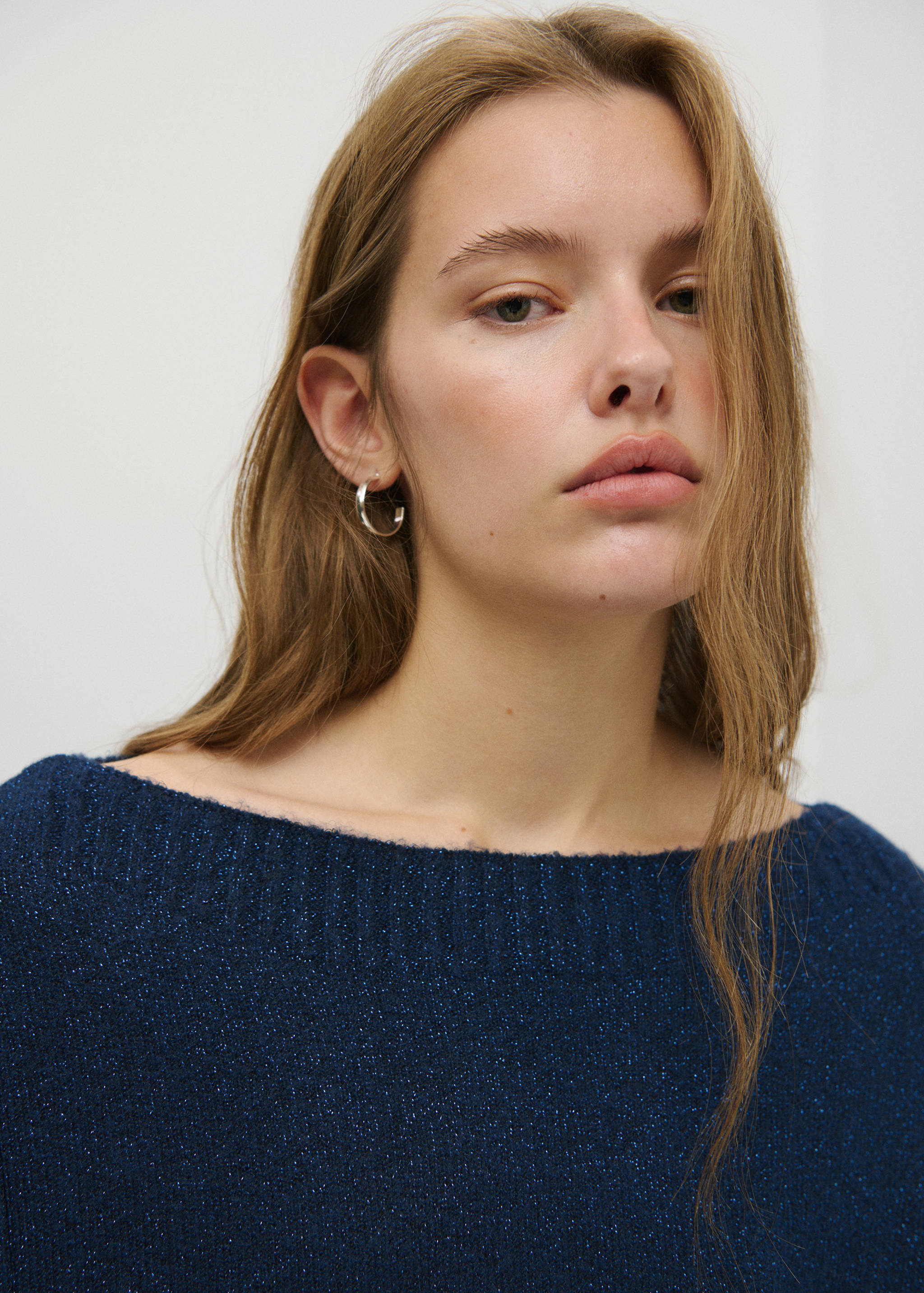 Lurex jumper with buttons - Details of the article 1