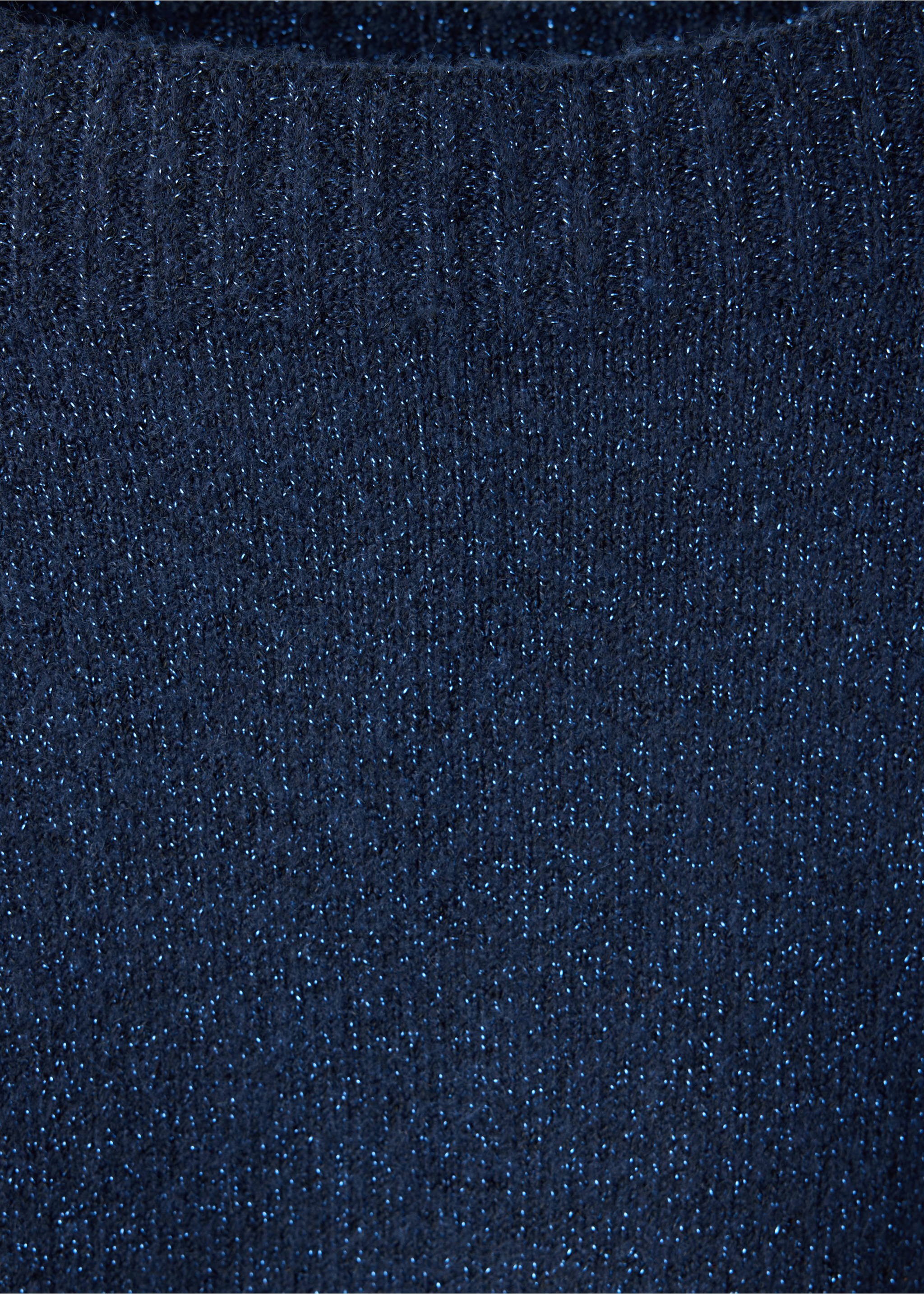 Lurex jumper with buttons - Details of the article 8, Navy. Ref: 37005853-00.