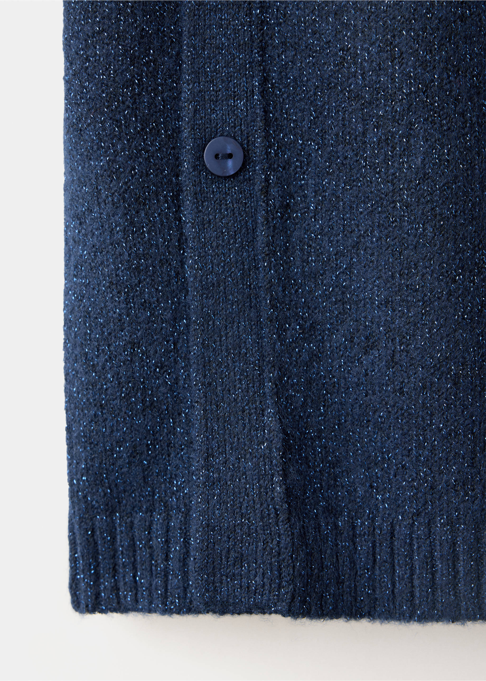 Lurex jumper with buttons - Details of the article 0, Navy. Ref: 37005853-00.