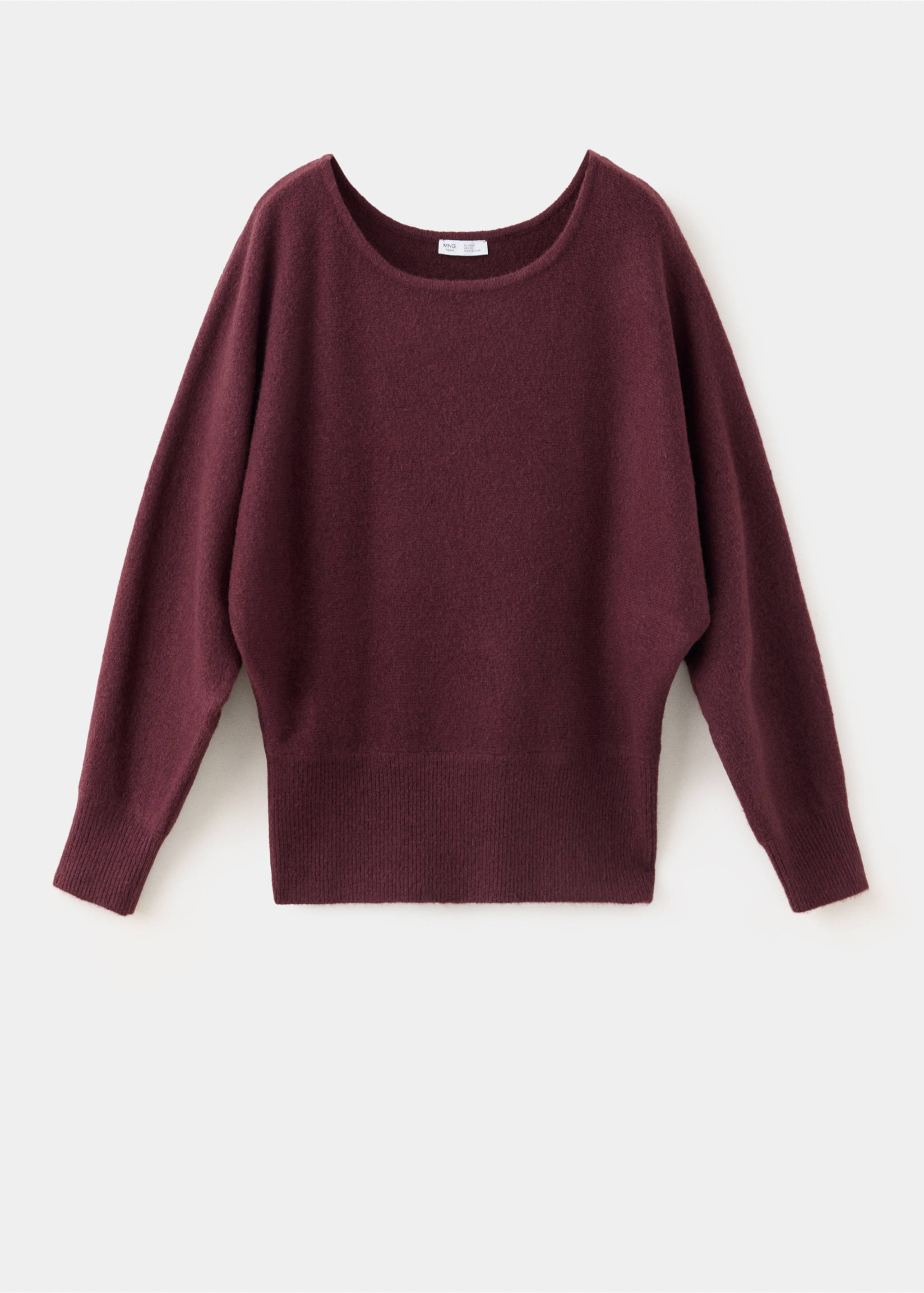batwing-sleeve jersey - Article without model, Burgundy. Ref: 37005854-00.