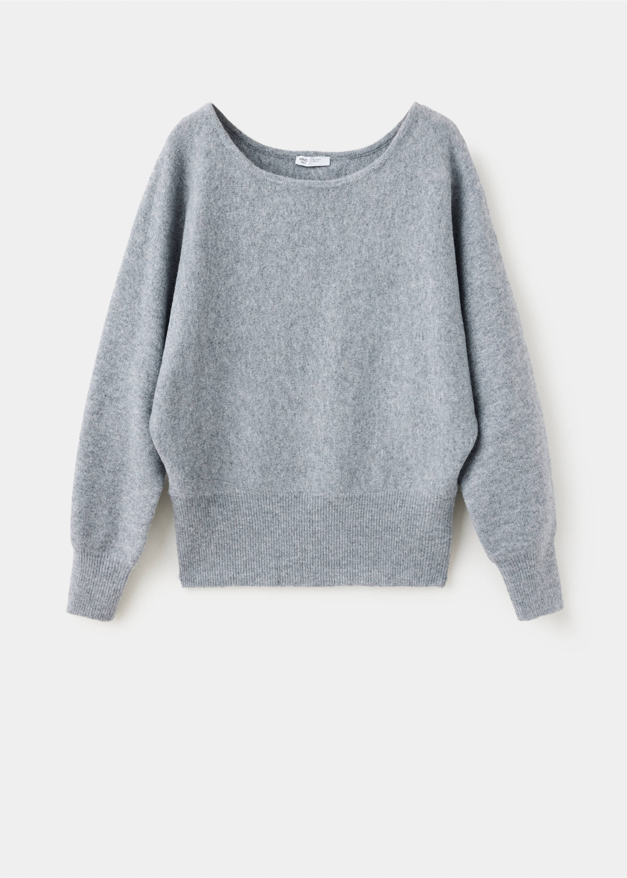 batwing-sleeve jersey - Article without model, Medium Heather Grey. Ref: 37005855-00.