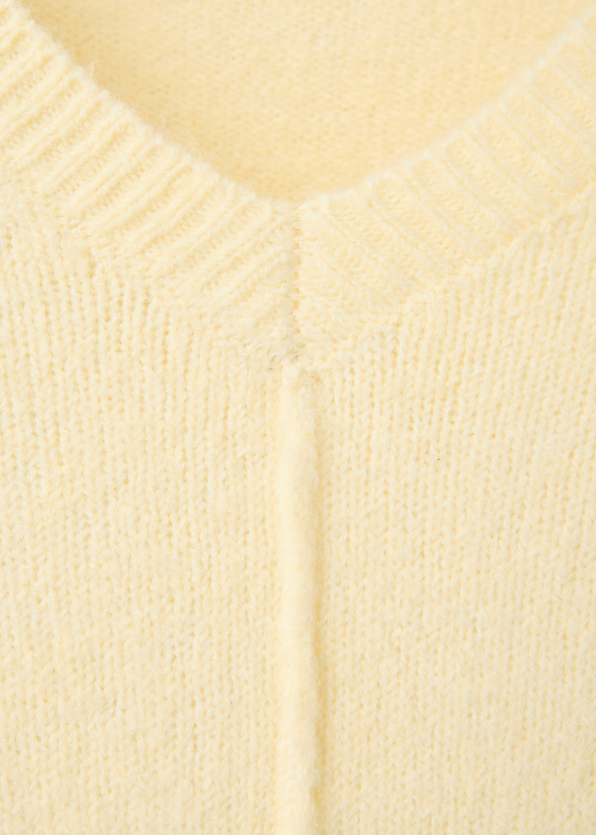 Sweater with seam detail — Yellow