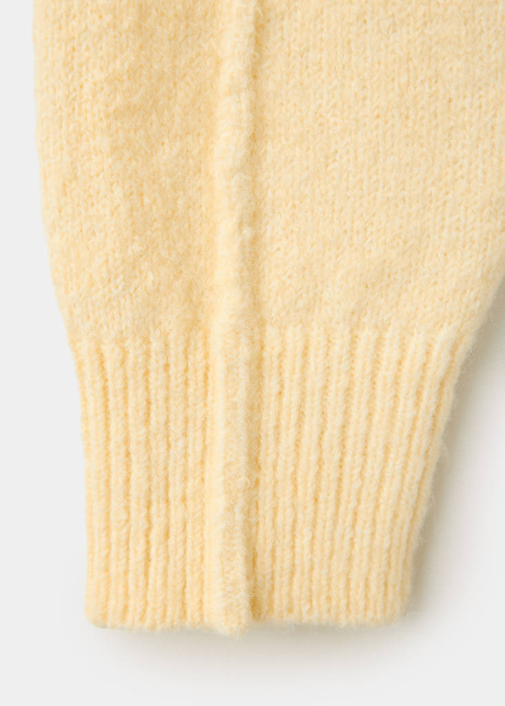 Sweater with seam detail — Yellow