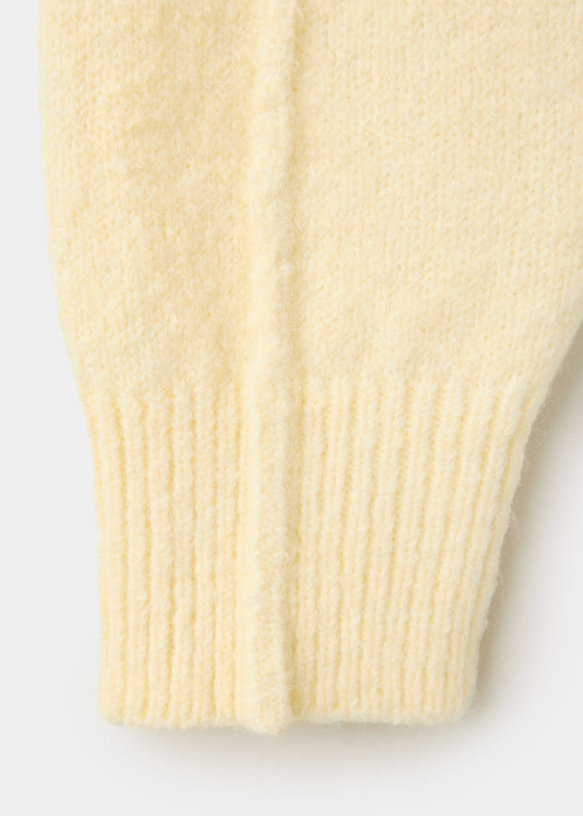 Sweater with seam detail — Yellow